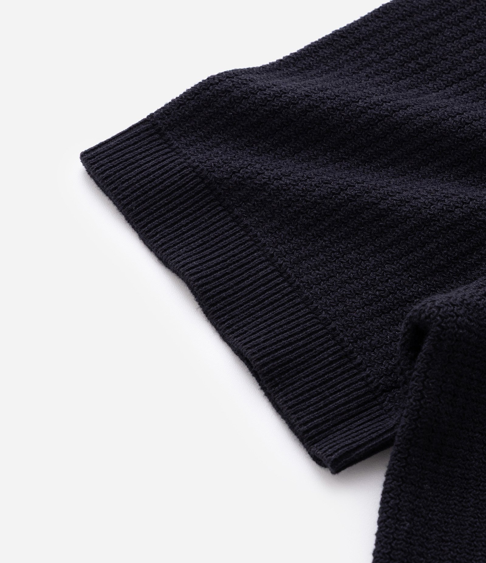 Camisa Polo Regular em Tricô com Botões Contrastantes Preto 10