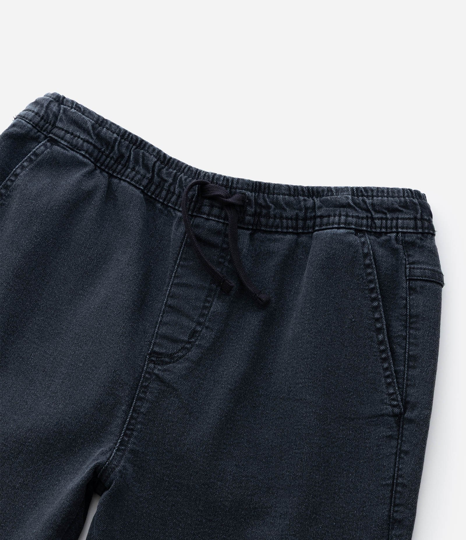 Calça Infantil Jogger em Jeans com Cós Ajustável – Tam 5 a 14 Anos Preto 5