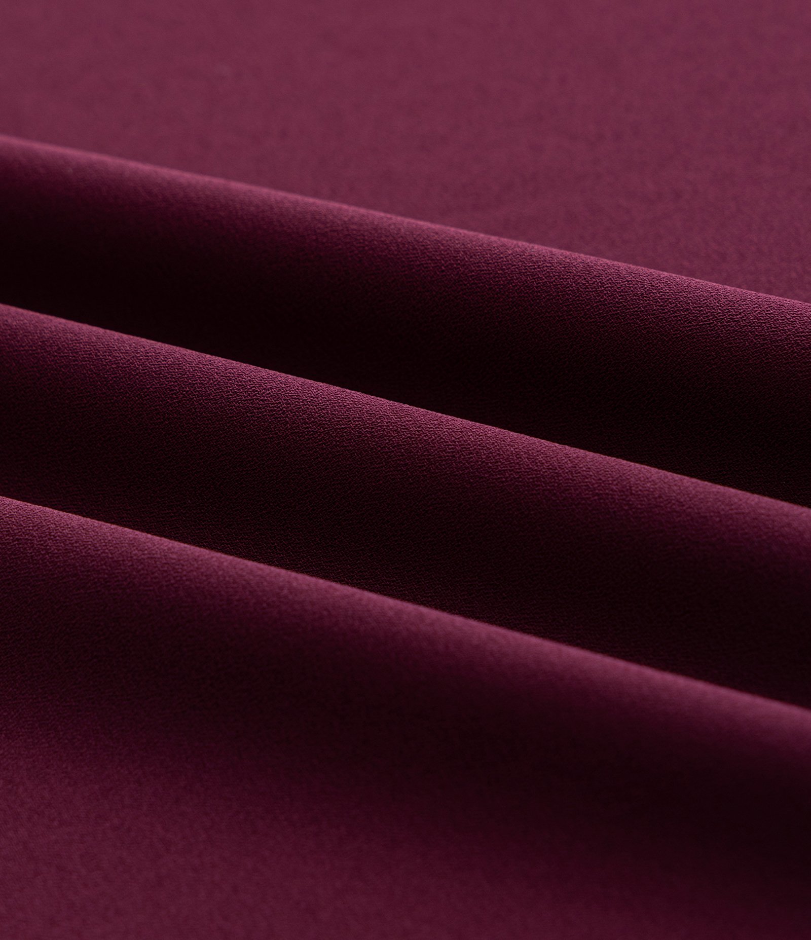 Blusa Bata em Crepe com Manga 3/4 e Franzidos Curve & Plus Size Bordô 3