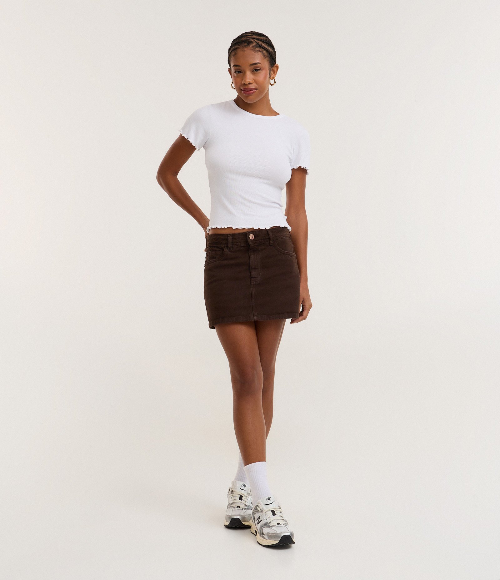 Blusa Manga Curta com Gola Redonda Branco 2