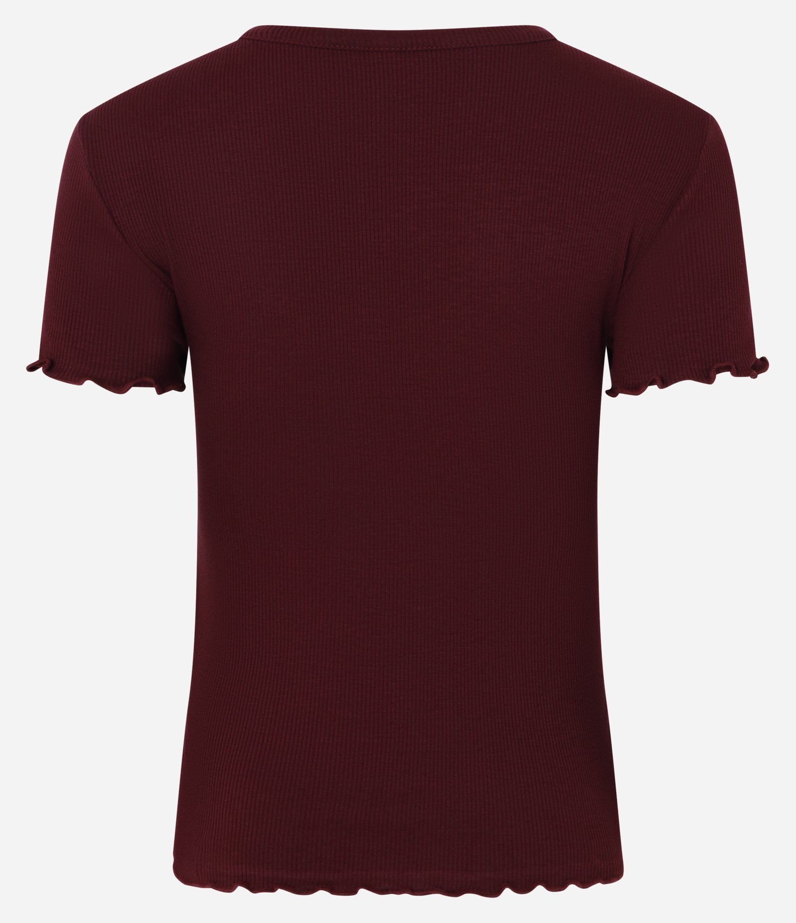 Blusa Manga Curta com Gola Redonda Vinho 8