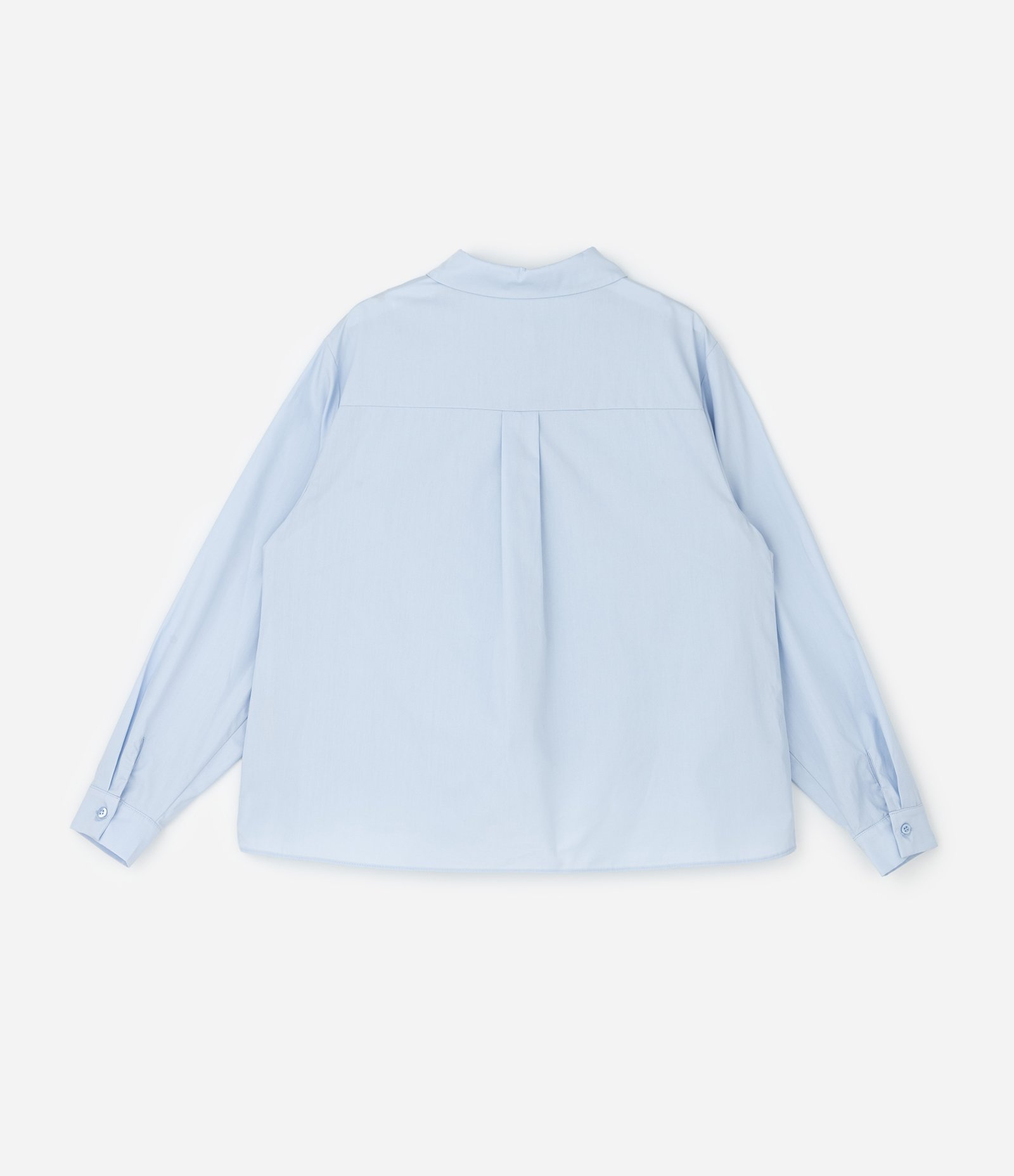 Camisa em Tricoline com Bolsos Fake Curve & Plus Size Azul 2