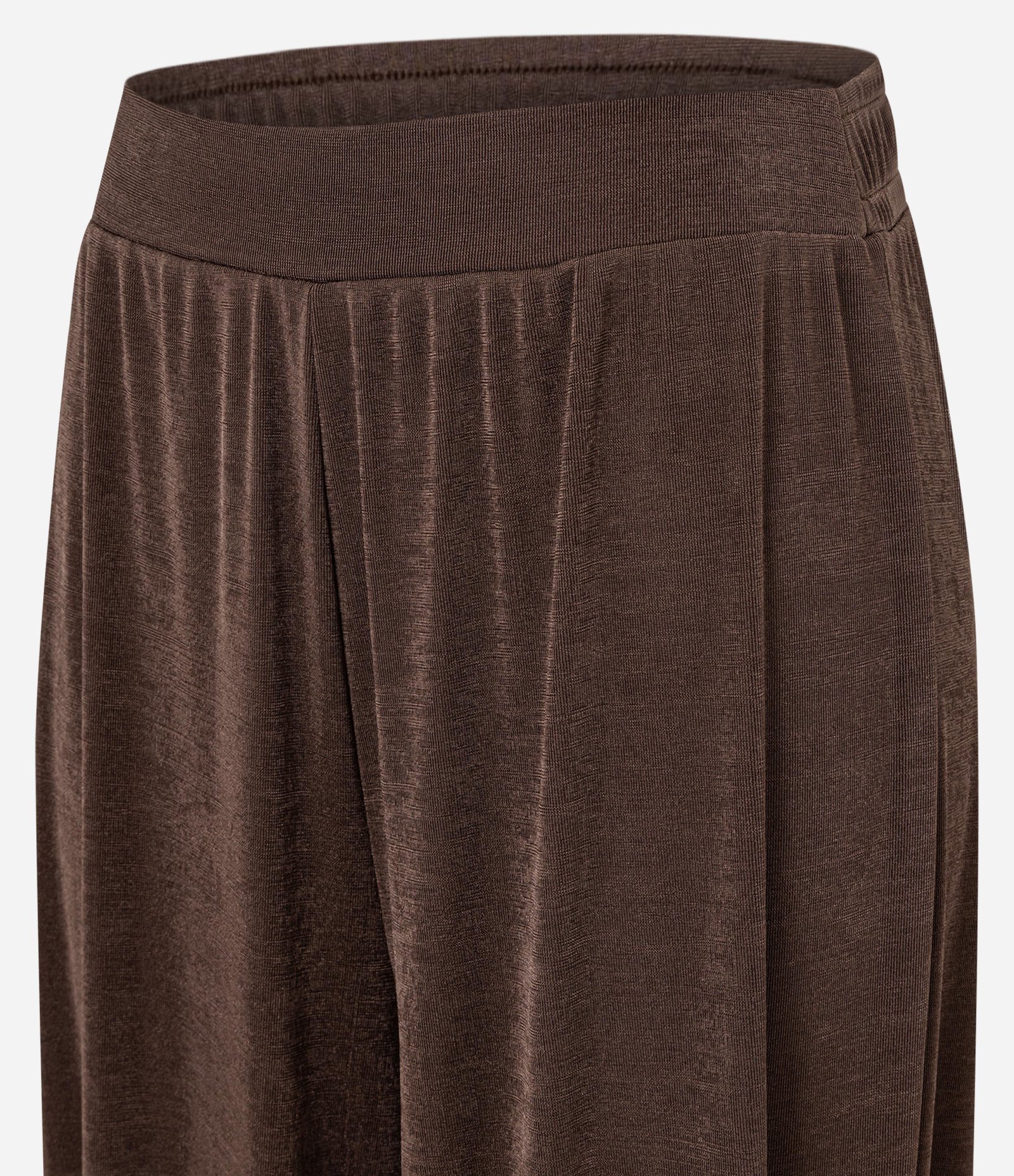 Calça Aladim com Leve Brilho e Cós Largo Marrom 6