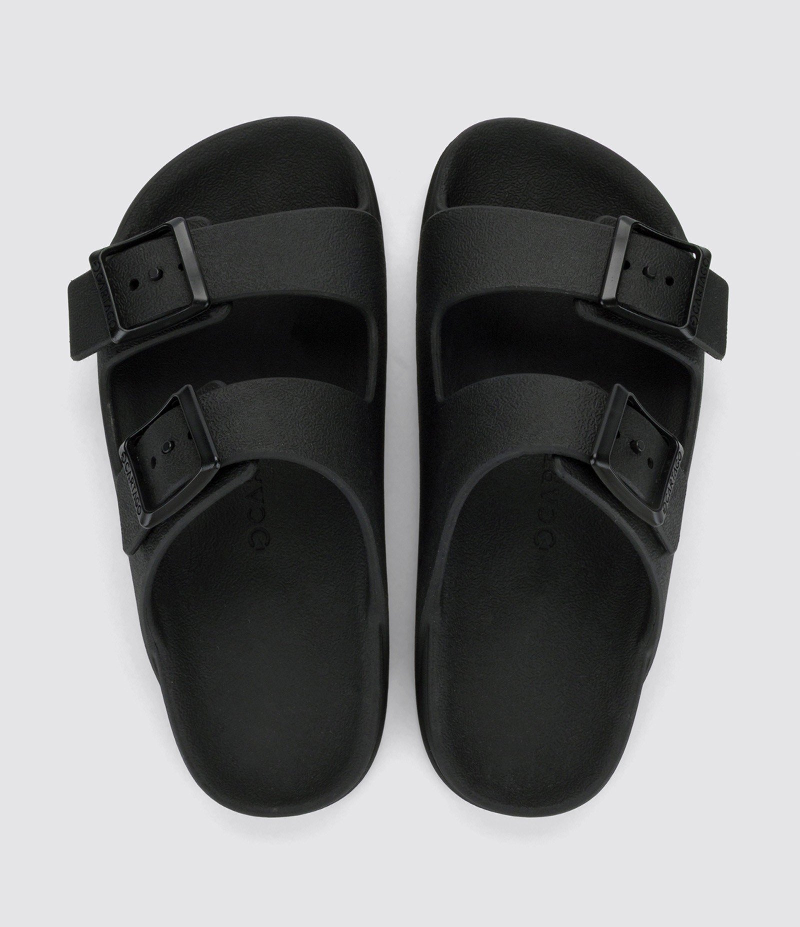 Chinelo Slide com Tiras Afiveladas - Tam 28 a 33 Preto 3