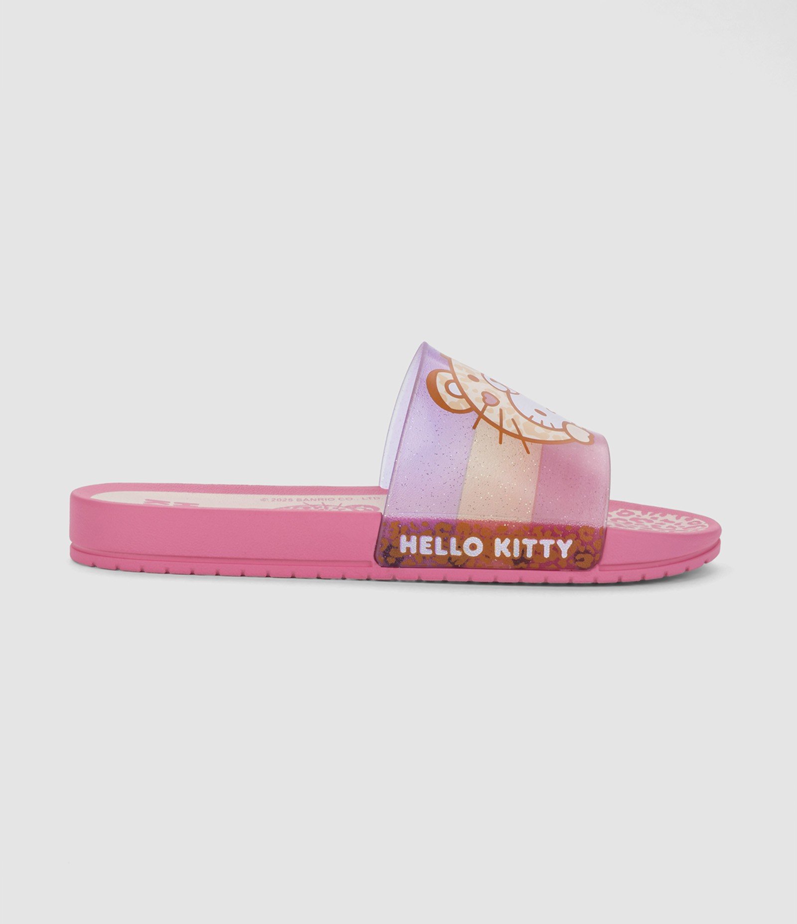 Chinelo Slide Infantil da Hello Kitty com Chaveiro - Tam 23 a 34 Rosa 2