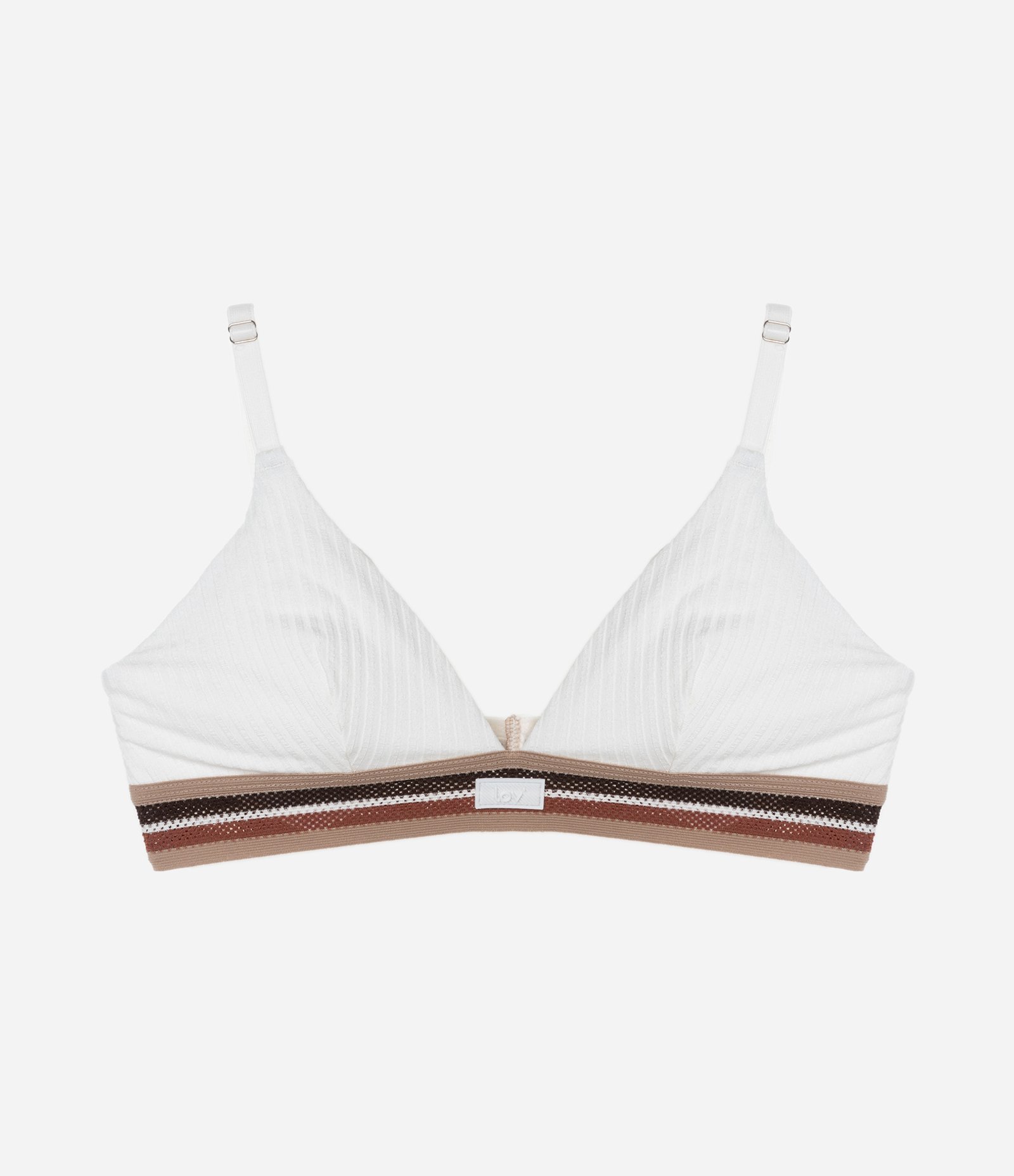 Sutiã Top em Viscose Texturizada sem Bojo Branco 6