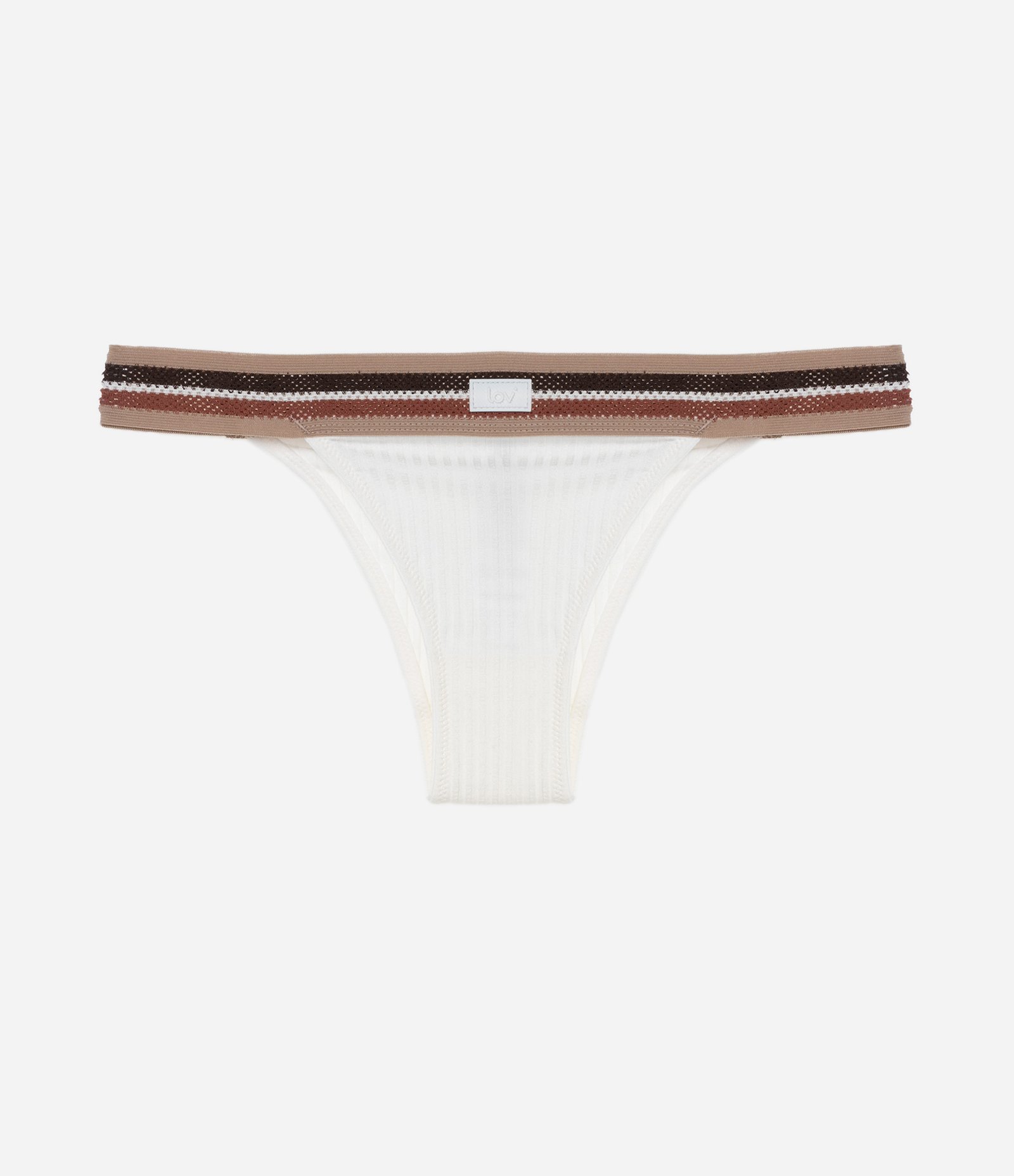 Calcinha Biquini Fio em Viscose Branco 5