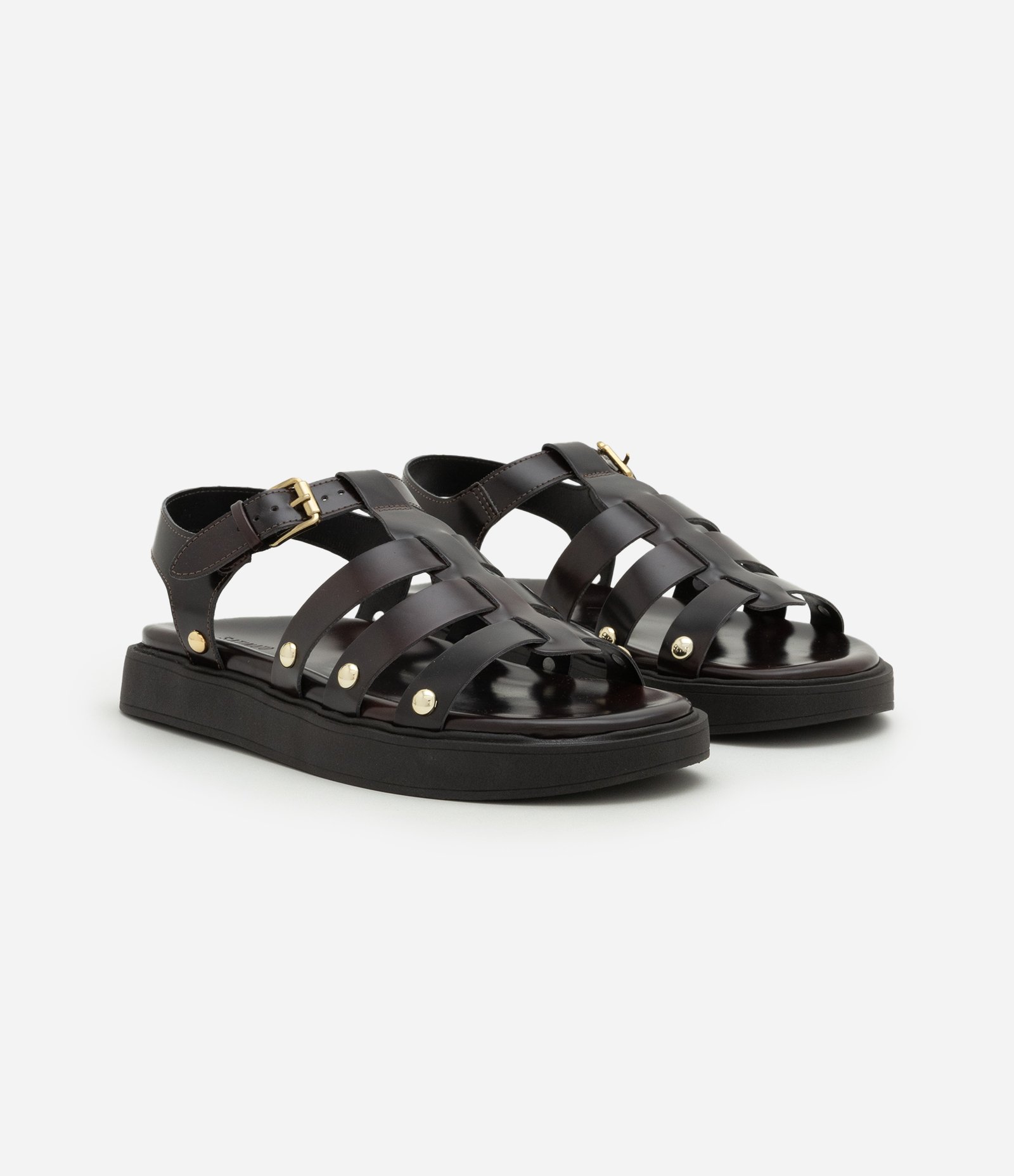 Rasteira Sport Sandal em PU com Tiras Largas Vinho 2
