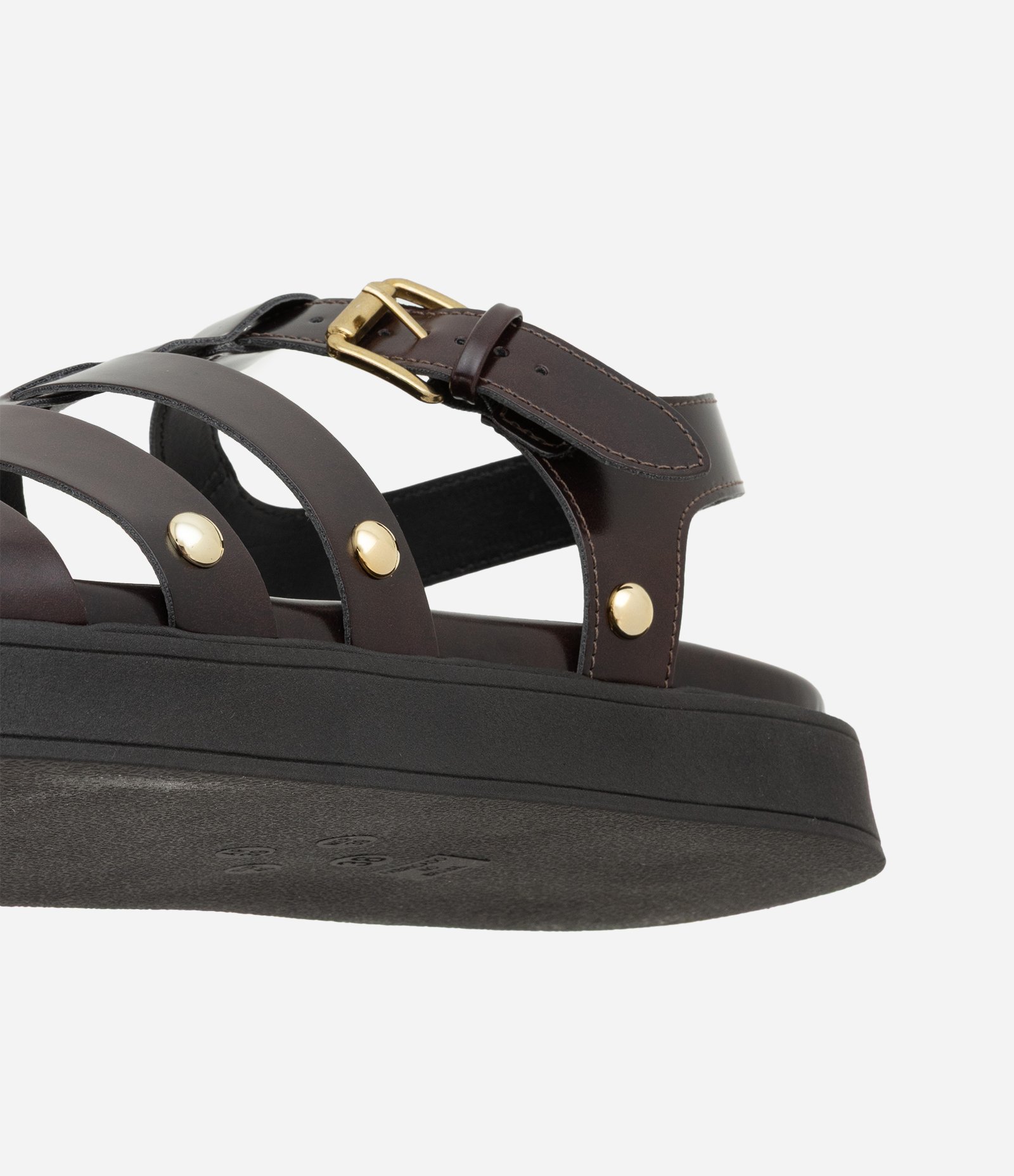 Rasteira Sport Sandal em PU com Tiras Largas Vinho 6