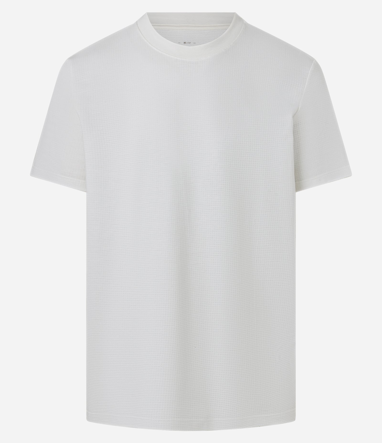 Camiseta Comfort em Algodão com Textura Branco 1