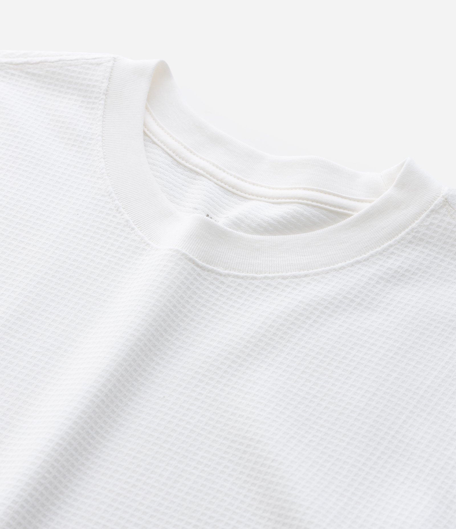 Camiseta Comfort em Algodão com Textura Branco 4