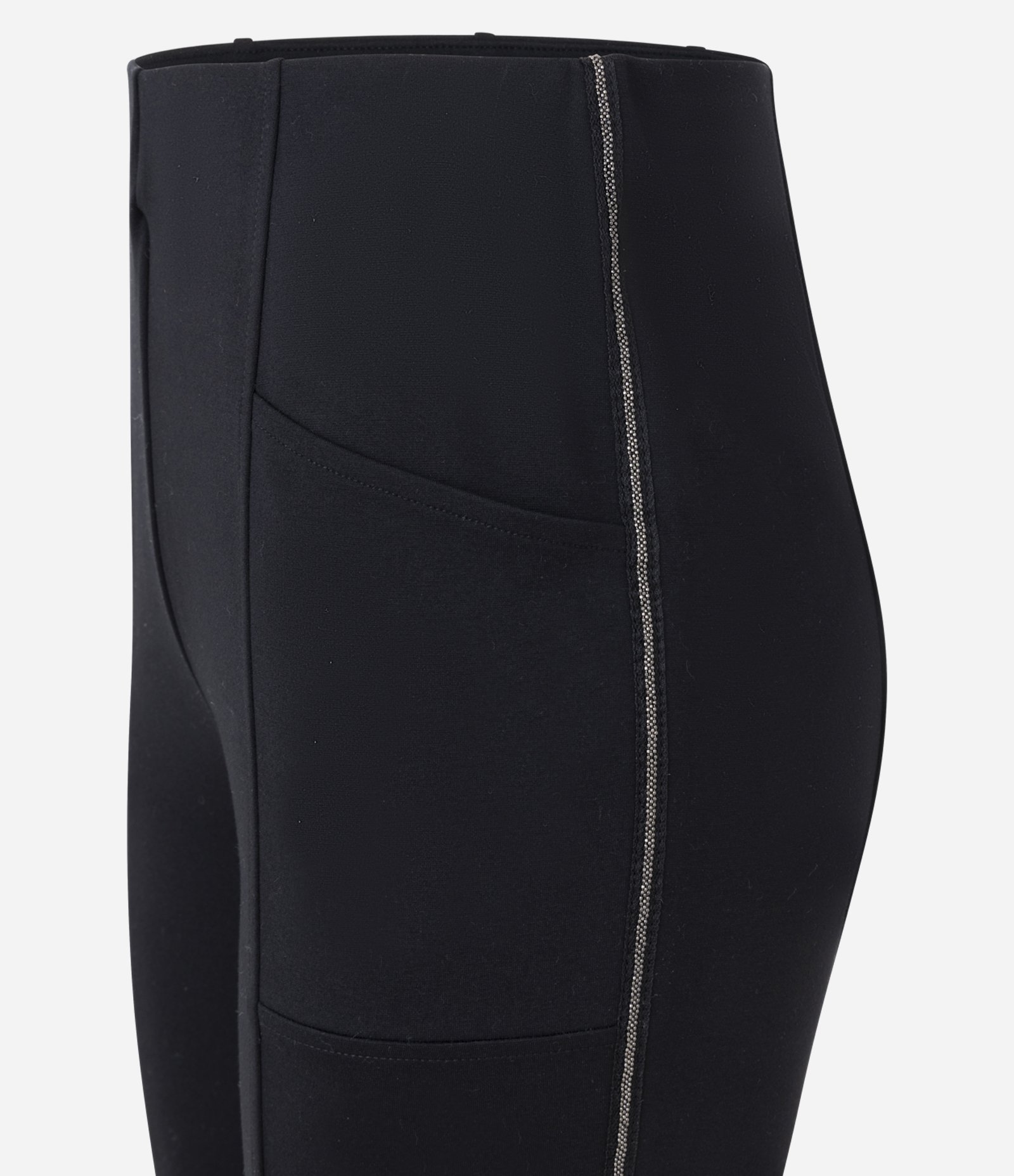 Calça Legging com Brilhos na Lateral Preto 6