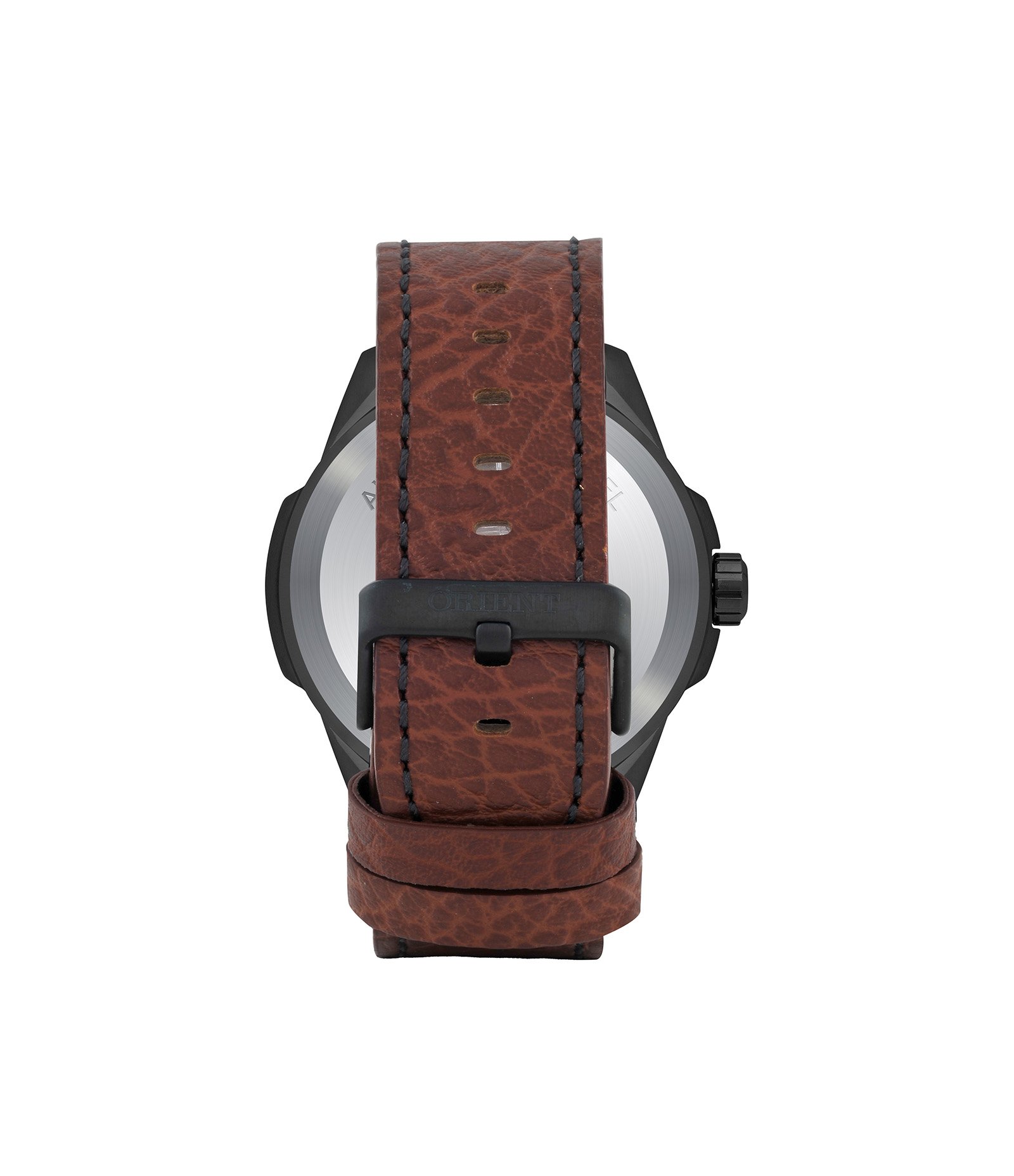 Relógio Multifunção Aço Orient Marrom 3