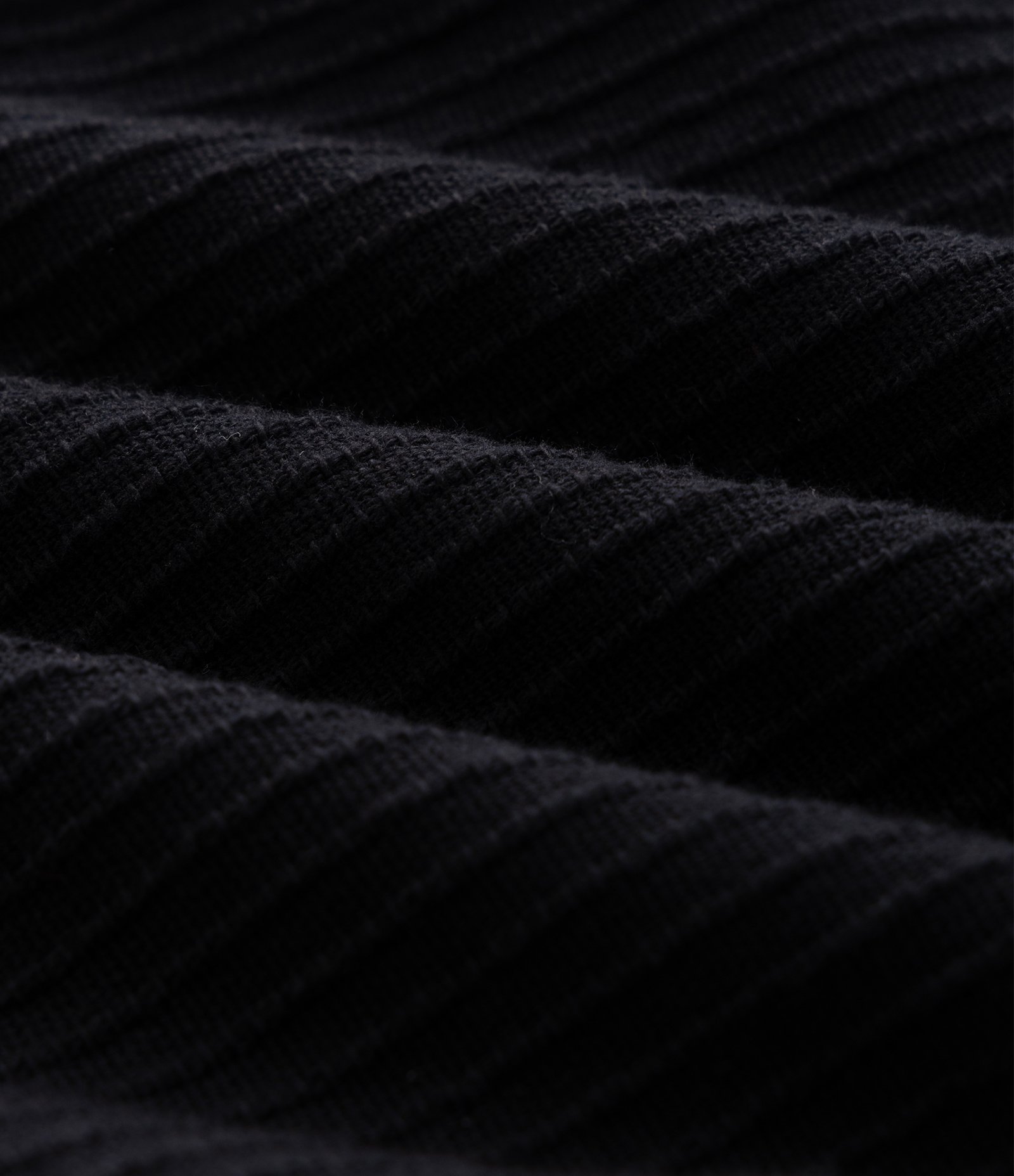 Calça Reta em Algodão com Textura Vertical Preto 6