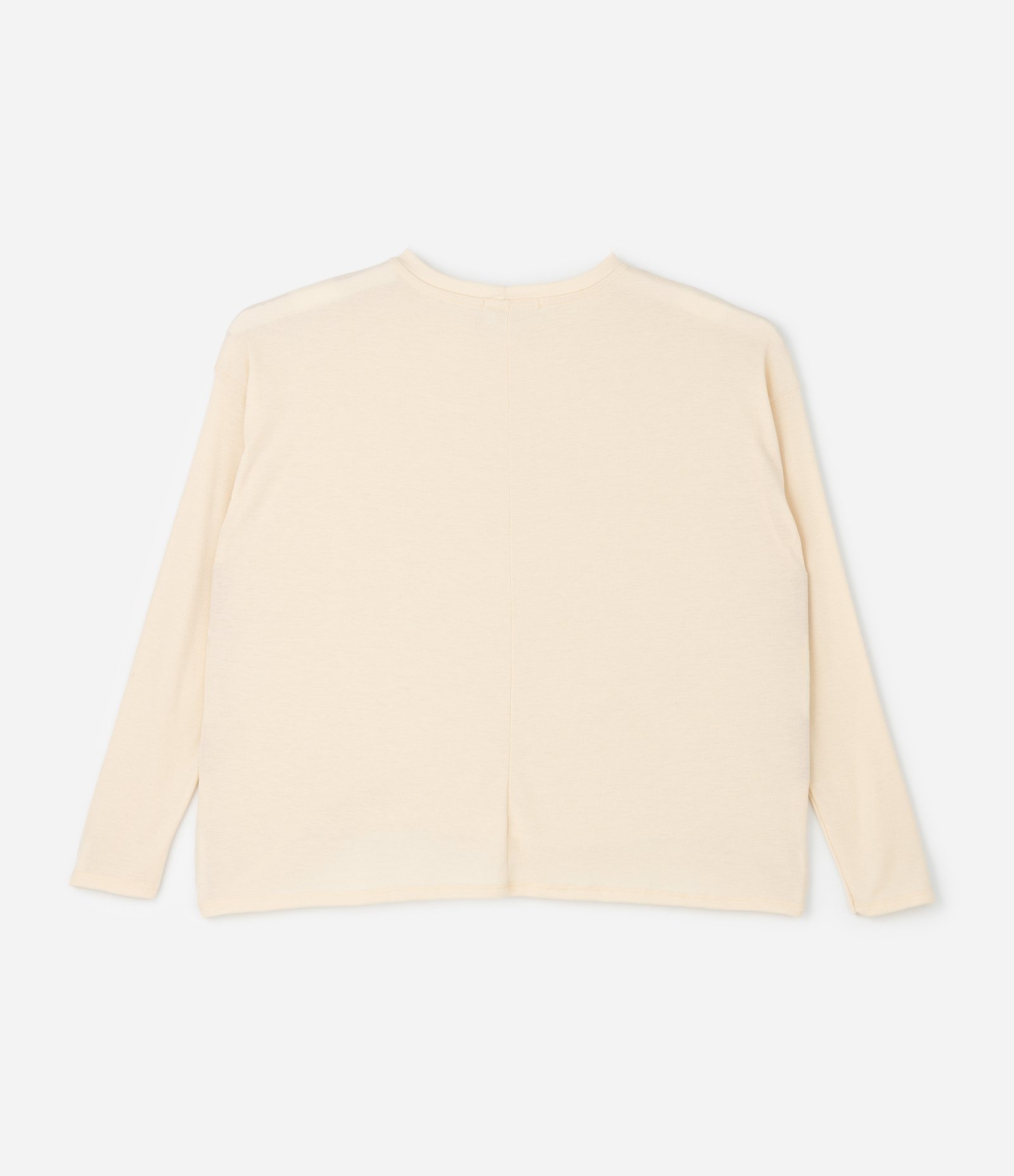 Blusa em Ribana com Ombro Deslocado Curve & Plus Size Bege 2