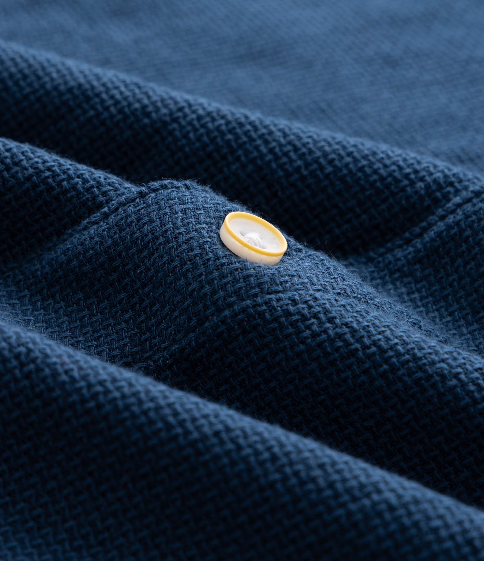 Camisa Comfort em Algodão com Textura Azul 3