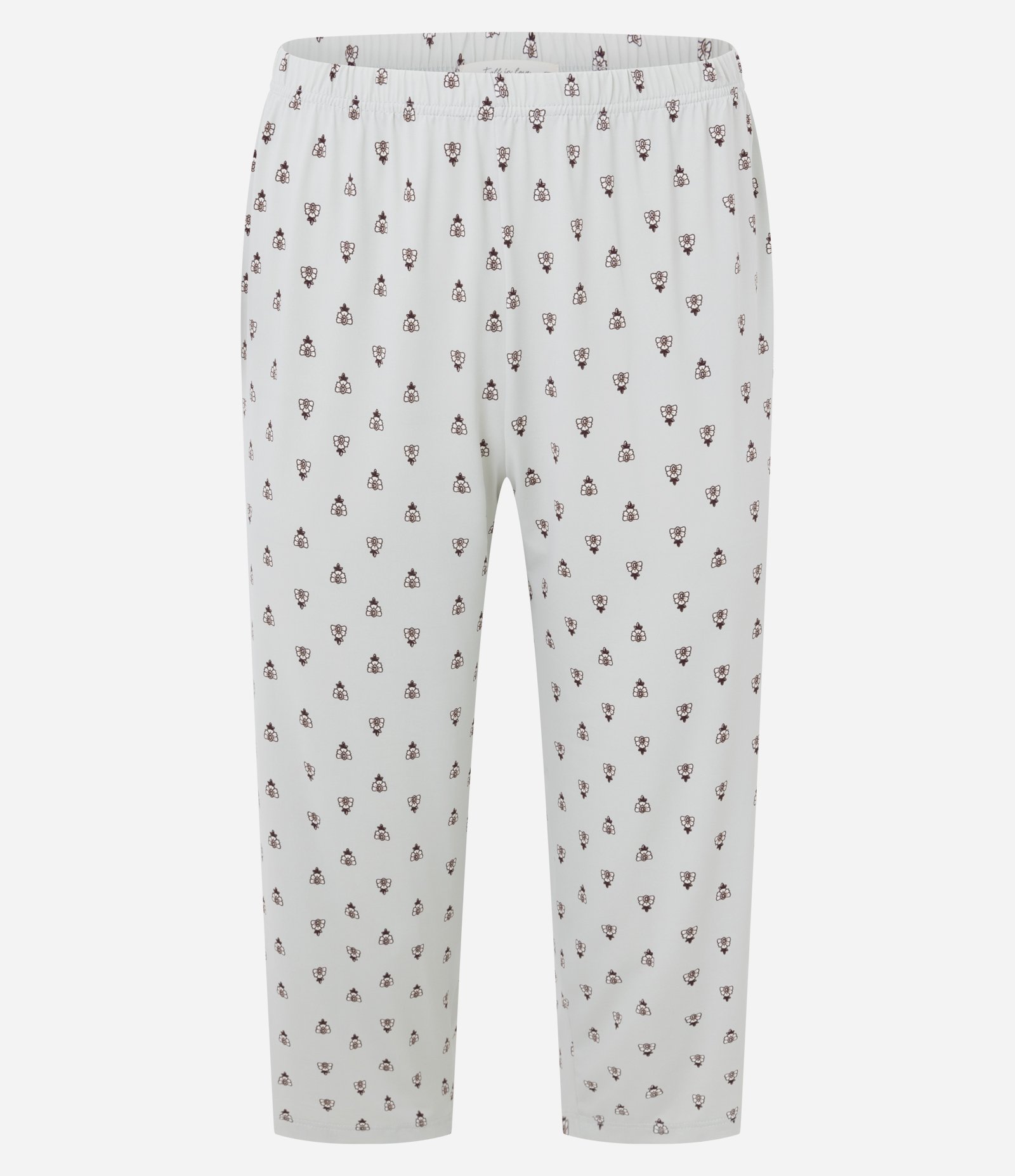 Pijama Capri Americano com Estampa Geométrica Cinza 6