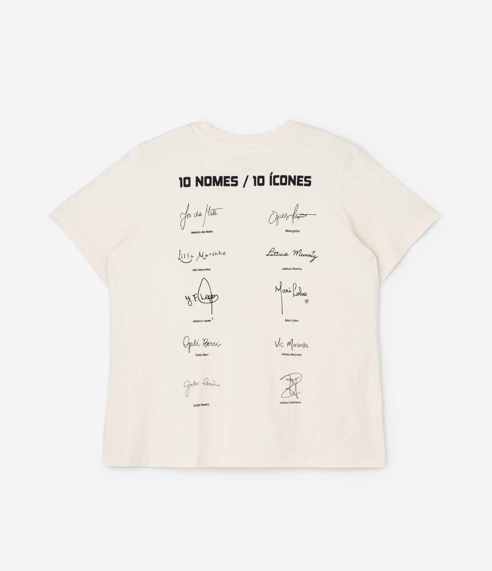 Camiseta Regular em Algodão Big Girls Squad Curve & Plus Size Off White 2