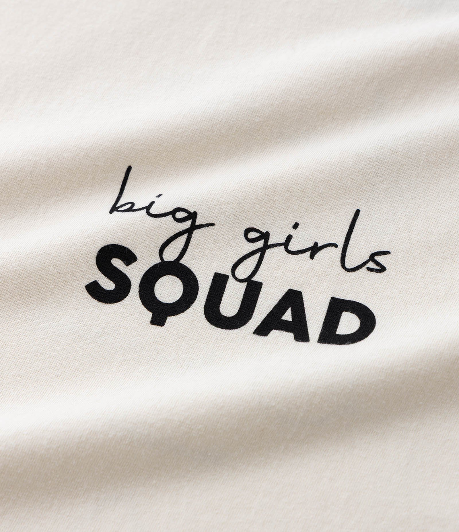 Camiseta Regular em Algodão Big Girls Squad Curve & Plus Size Off White 4