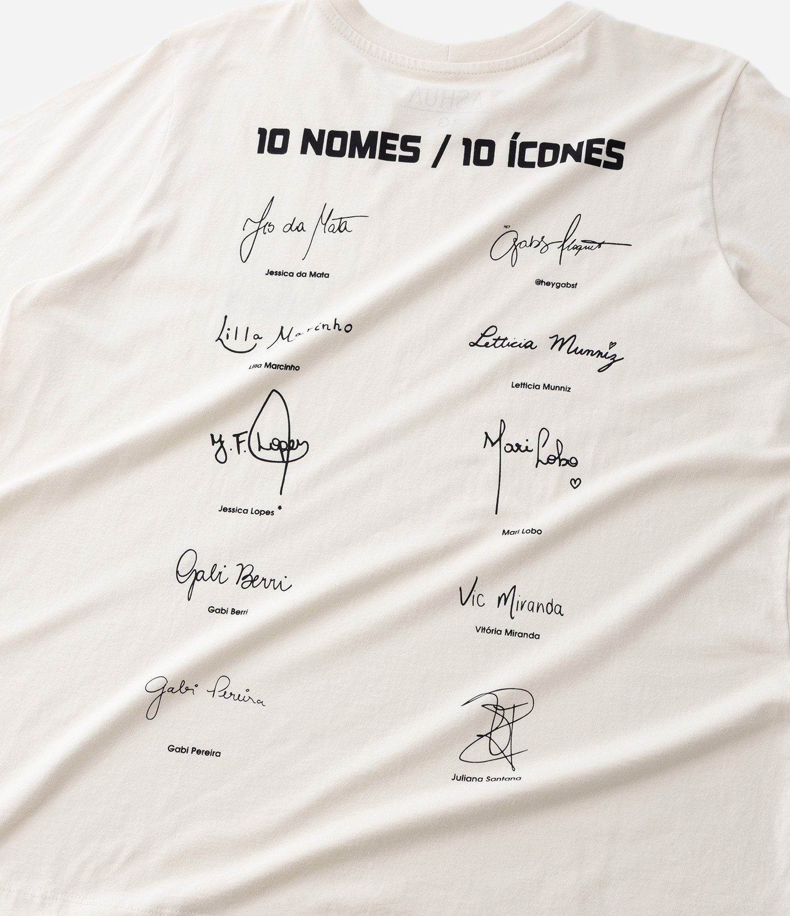 Camiseta Regular em Algodão Big Girls Squad Curve & Plus Size Off White 5