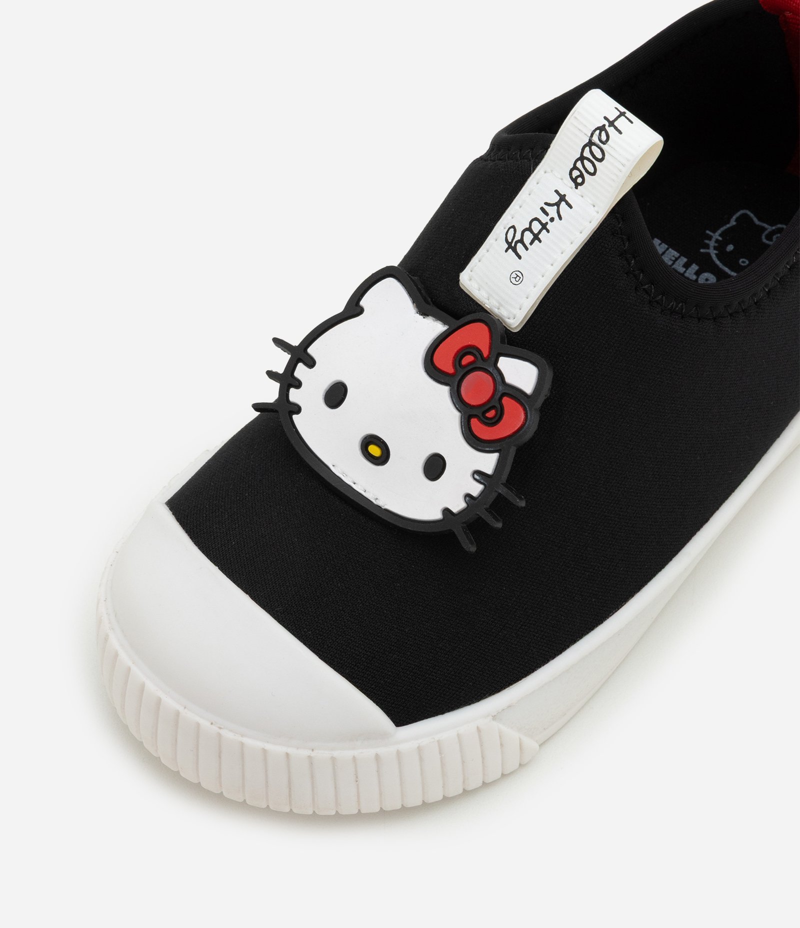 Tênis Infantil Calce Fácil Hello Kitty com Patch Emborrachado - Tam 20 ao 27 Preto-AC 5