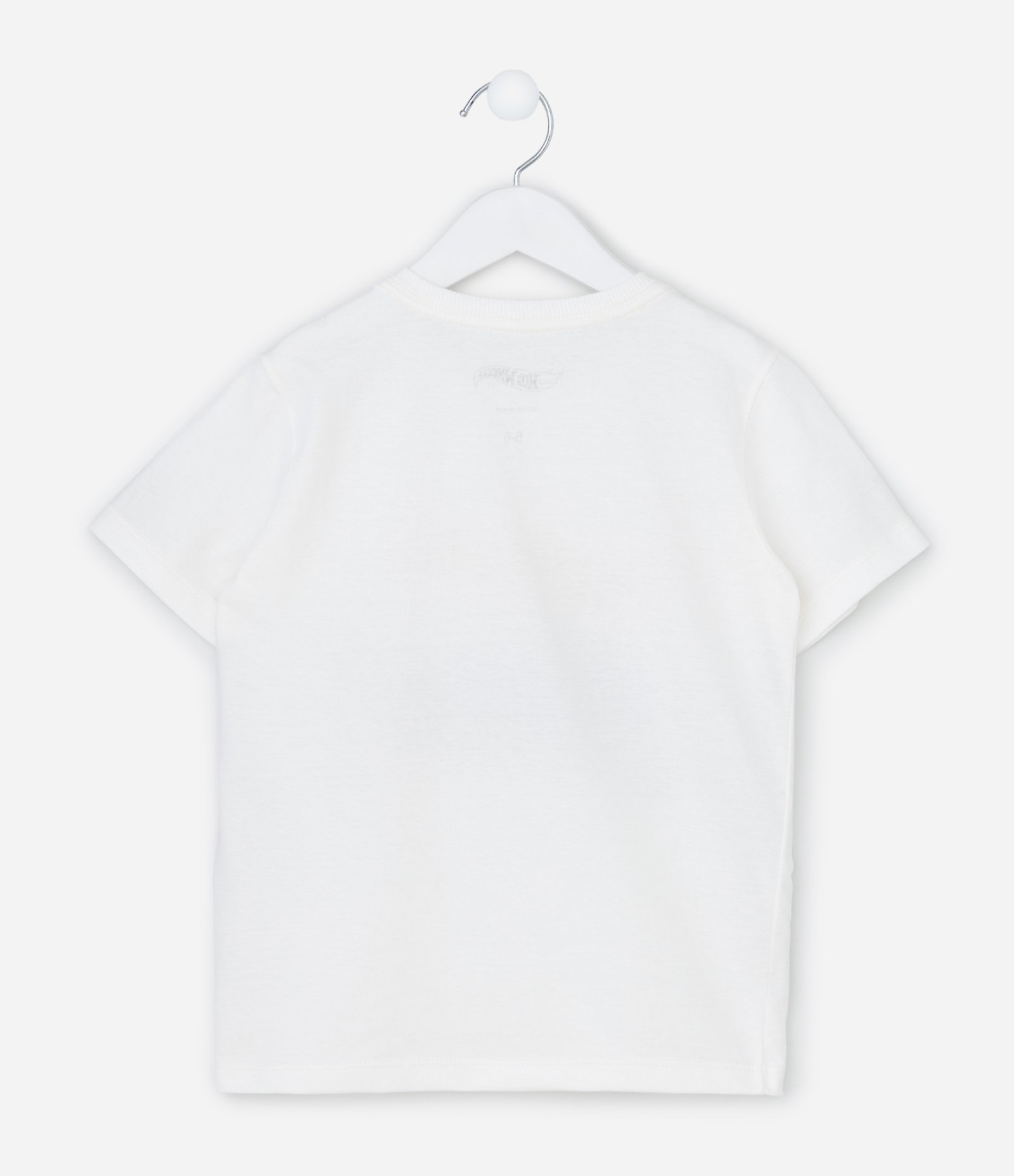 Camiseta Infantil com Estampa Hot Wheels – Tam 4 a 10 Anos Branco 2