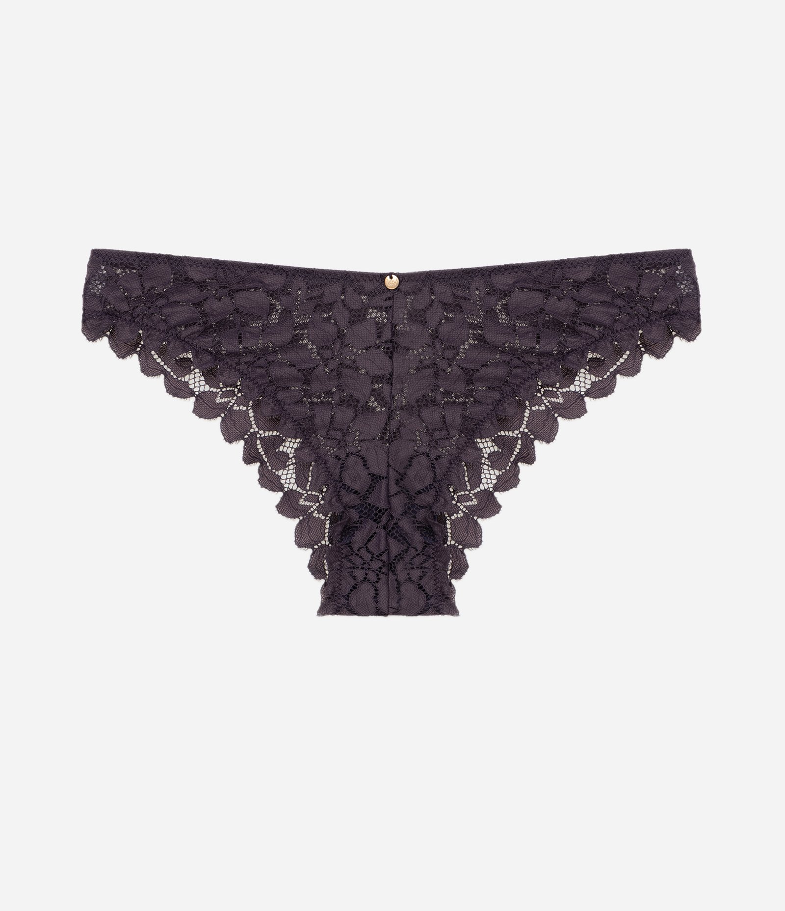 Calcinha Biquíni em Renda Floral Roxo 5