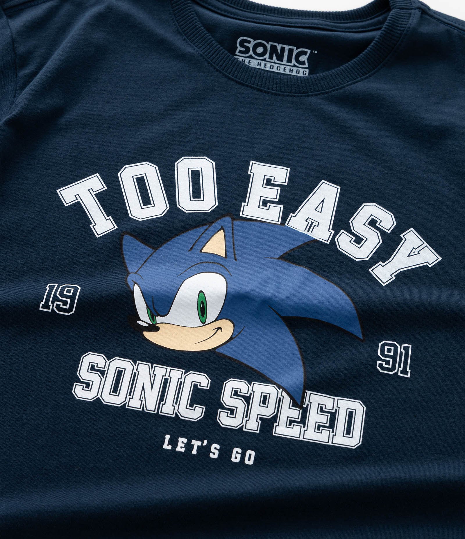 Camiseta Infantil com Estampa Sonic Speed – Tam 5 a 14 Anos Azul Marinho 4
