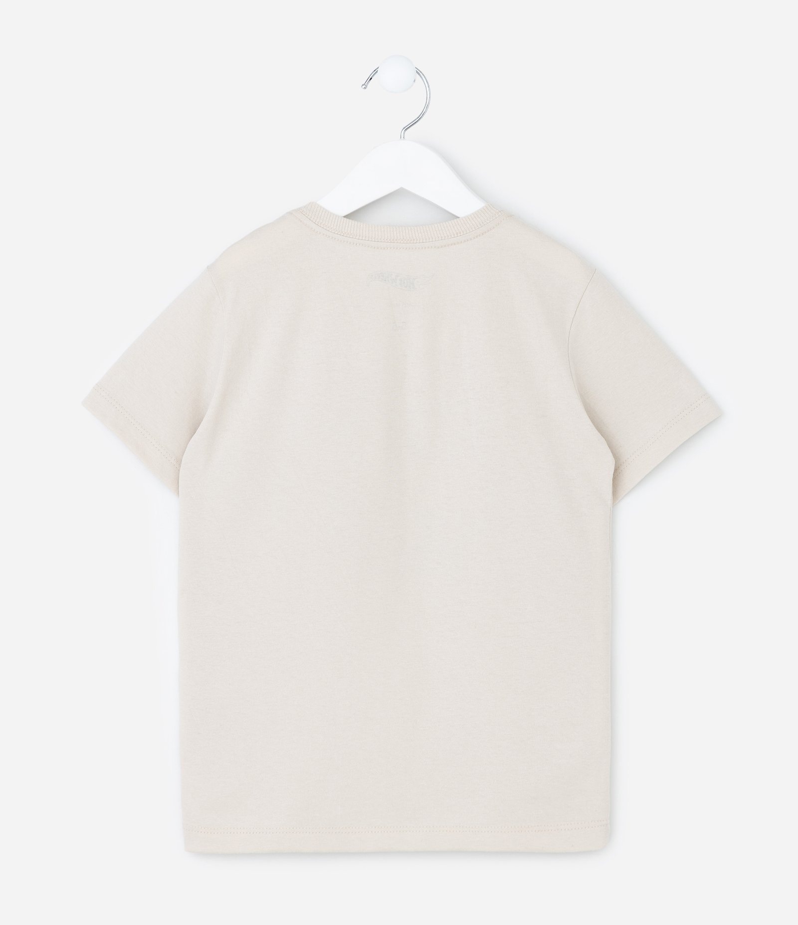 Camiseta Infantil com Estampa Hot Wheels Grid – Tam 4 a 12 Anos Bege Claro 2