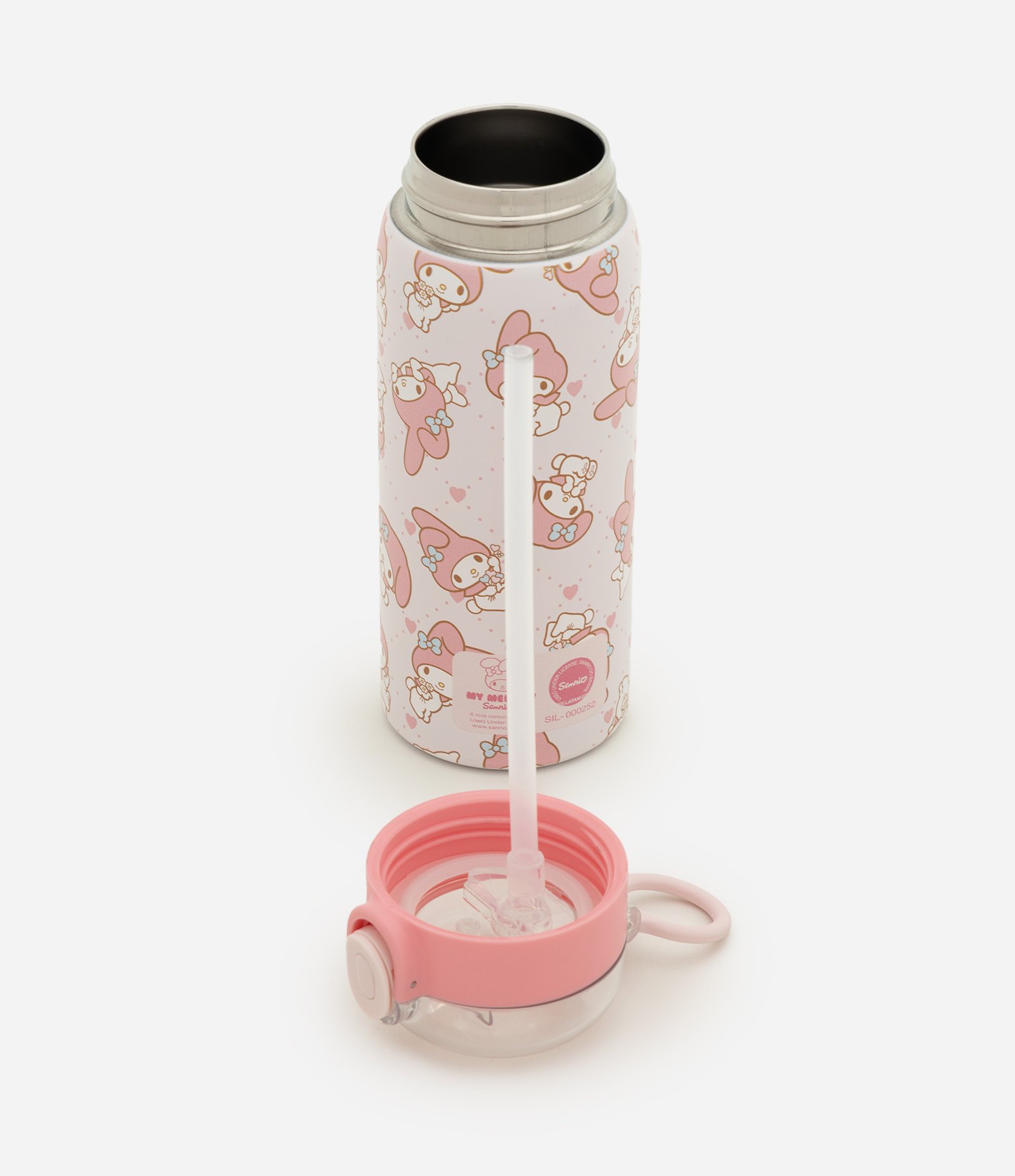 Garrafa Térmica com Estampa My Melody 450ml Rosa 4