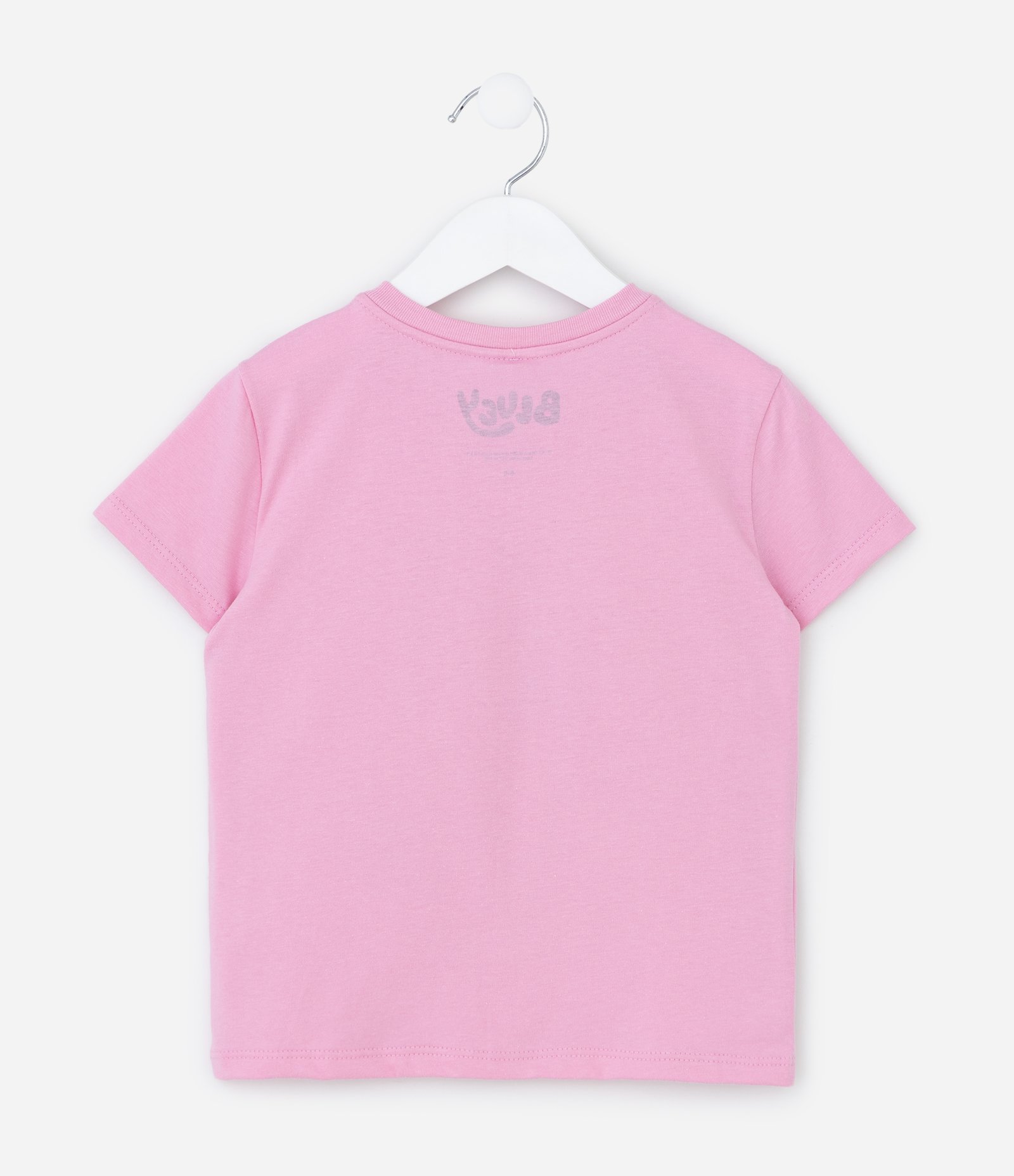 Camiseta Infantil com Máscara e Estampa Bluey – Tam 1 a 5/6 Anos Rosa 3