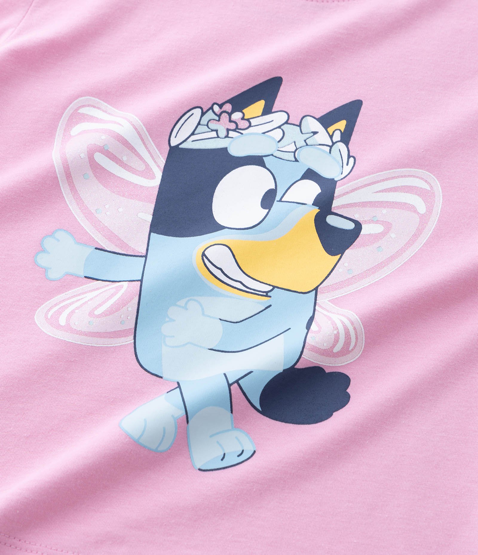 Camiseta Infantil com Máscara e Estampa Bluey – Tam 1 a 5/6 Anos Rosa 5