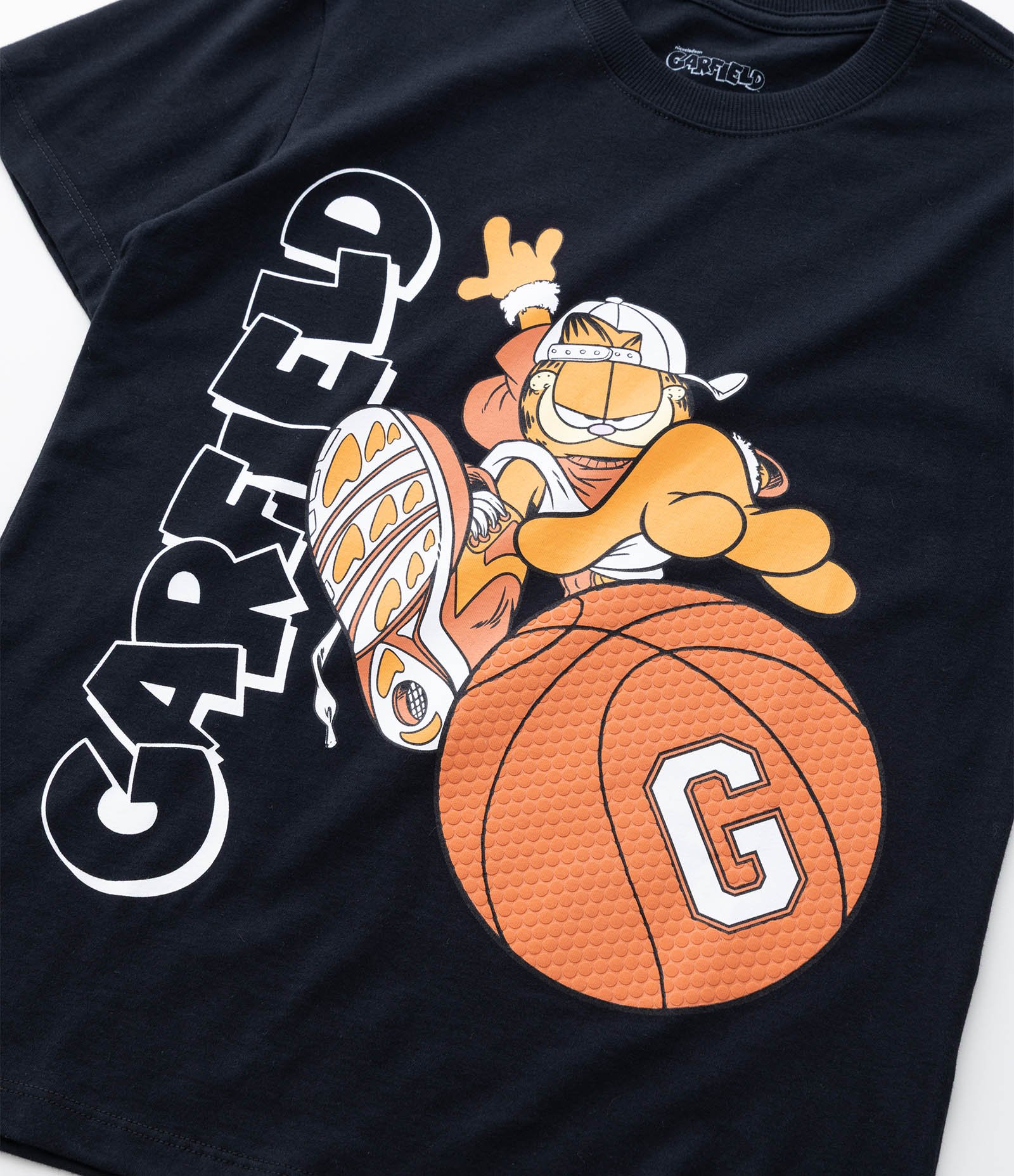 Camiseta Infantil com Estampa Garfield Basquete – Tam 5 a 14 Anos Preto 5