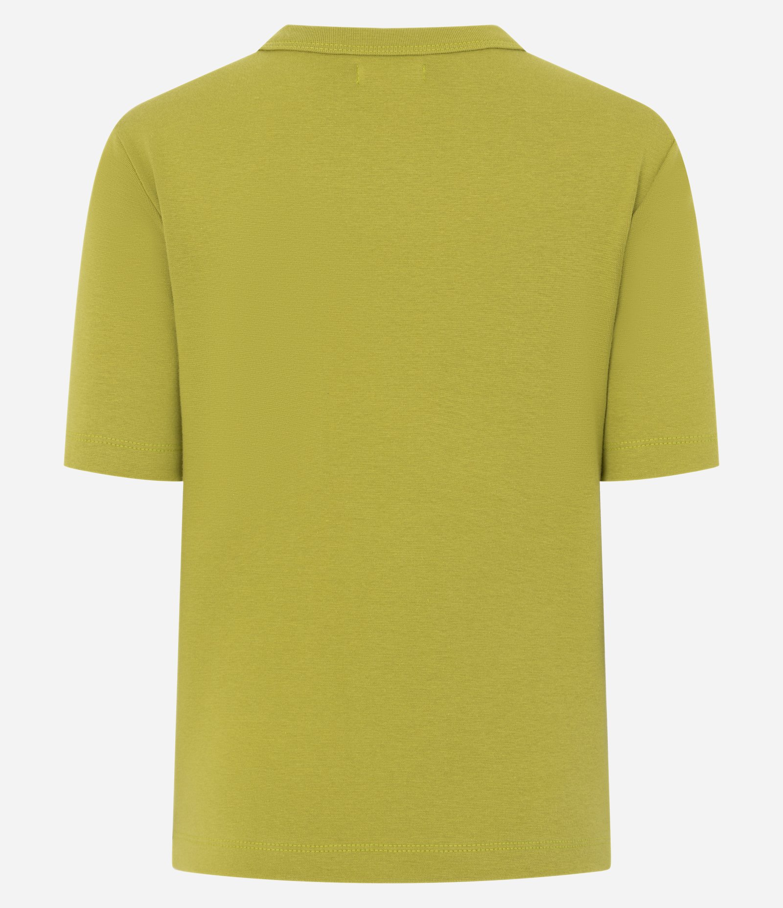 Blusa Básica Ajustada em Ribana com Gola Redonda Verde Lima 2