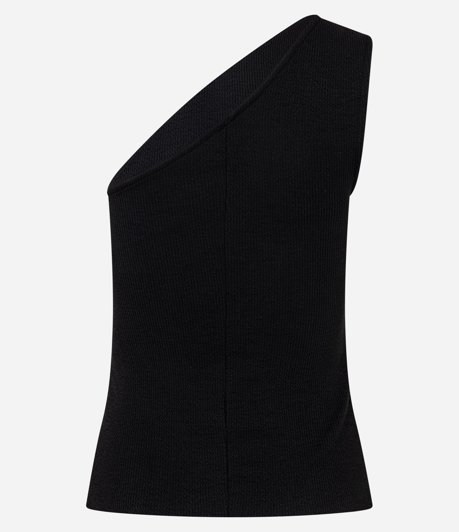 Blusa em Ombro Único com Textura Preto 7