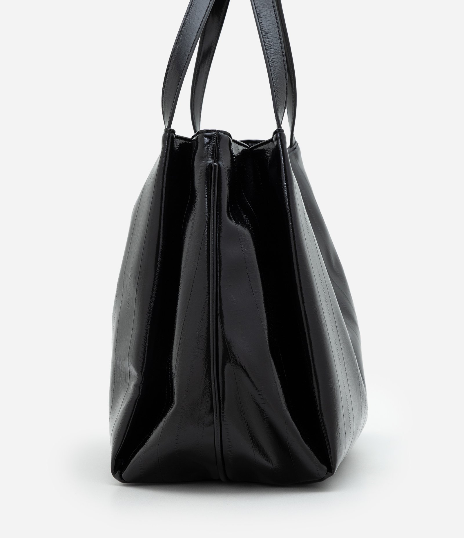 Bolsa Shopper Grande em PU Texturizado Preto 2