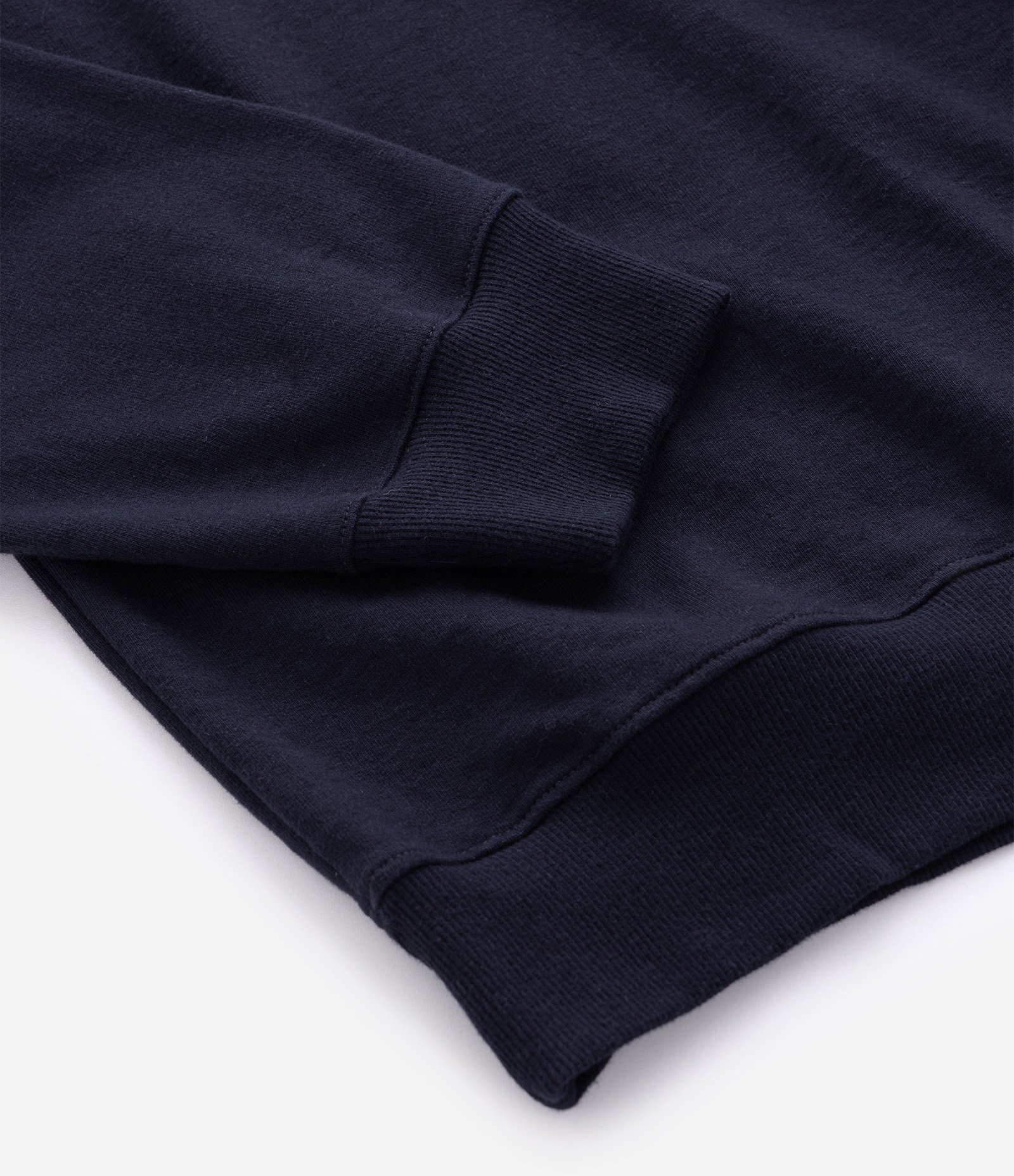 Moletom Liso em Algodão com Gola Polo Azul 5