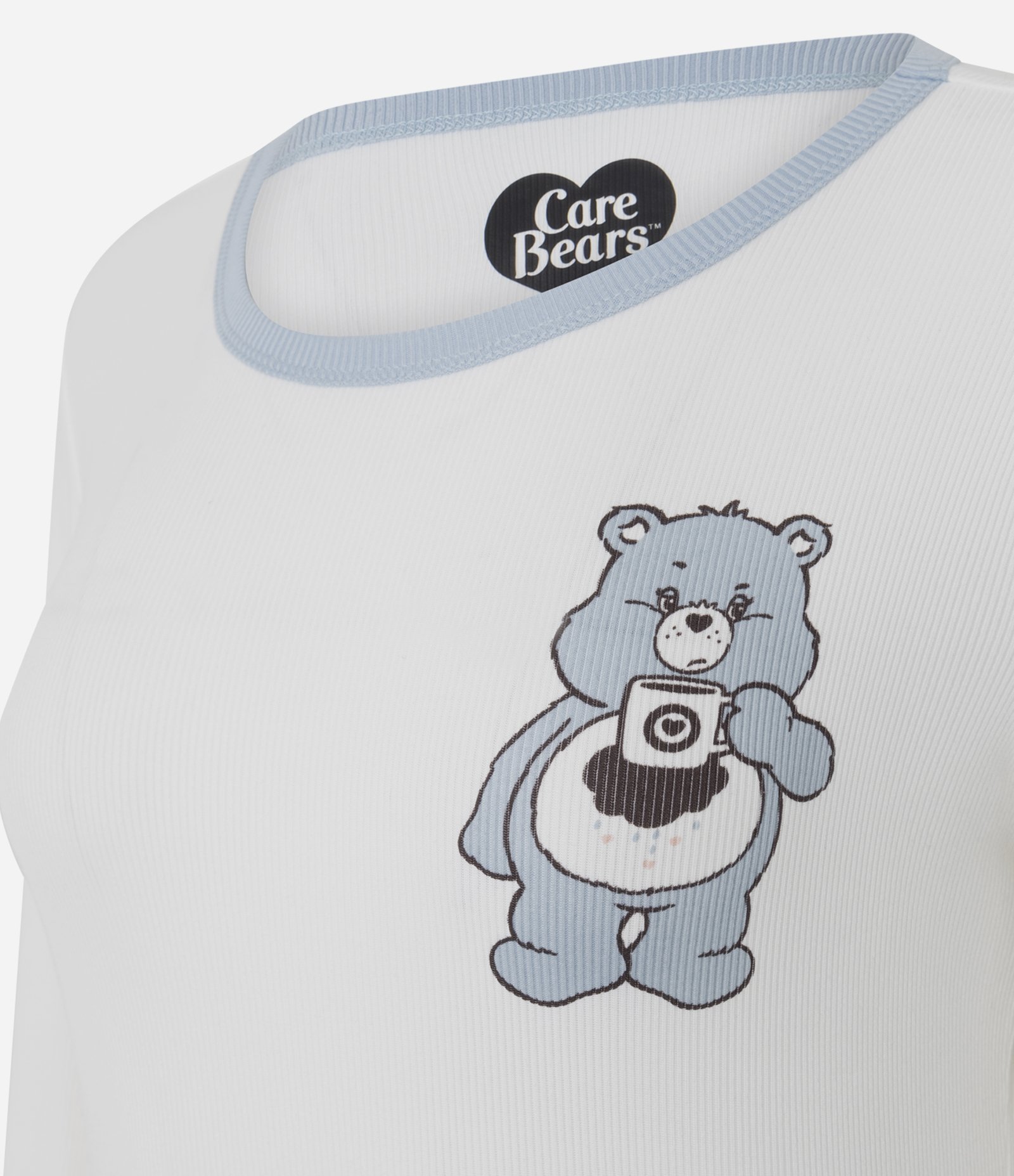 Blusa de Pijama em Ribana com Estampa Ursinhos Carinhosos Branco 2