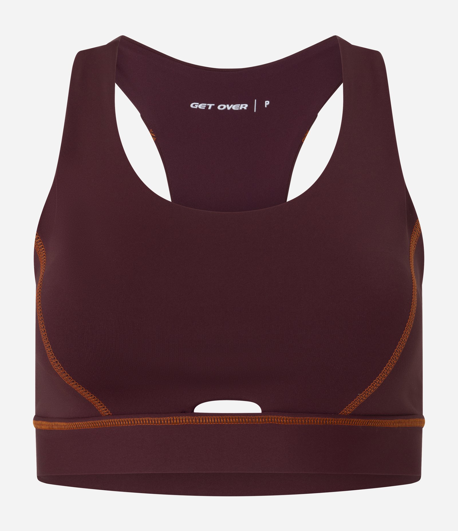 Top Esportivo em Microfibra com Nadador de Sustentação e Bojo Removível Vermelho 6