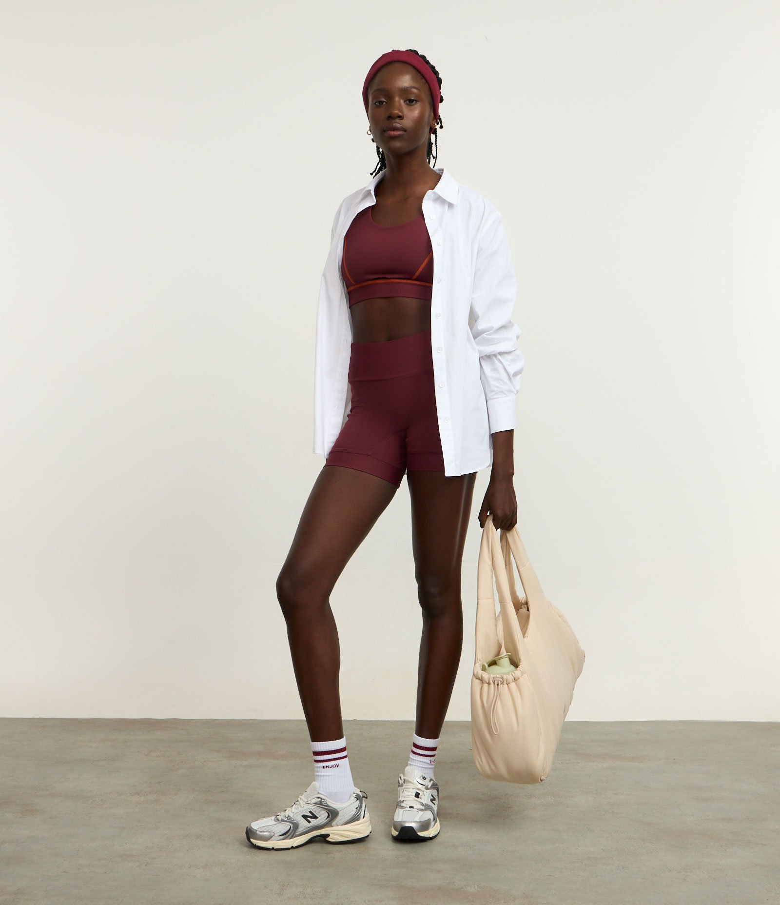 Top Esportivo em Microfibra com Nadador de Sustentação e Bojo Removível Vermelho 2