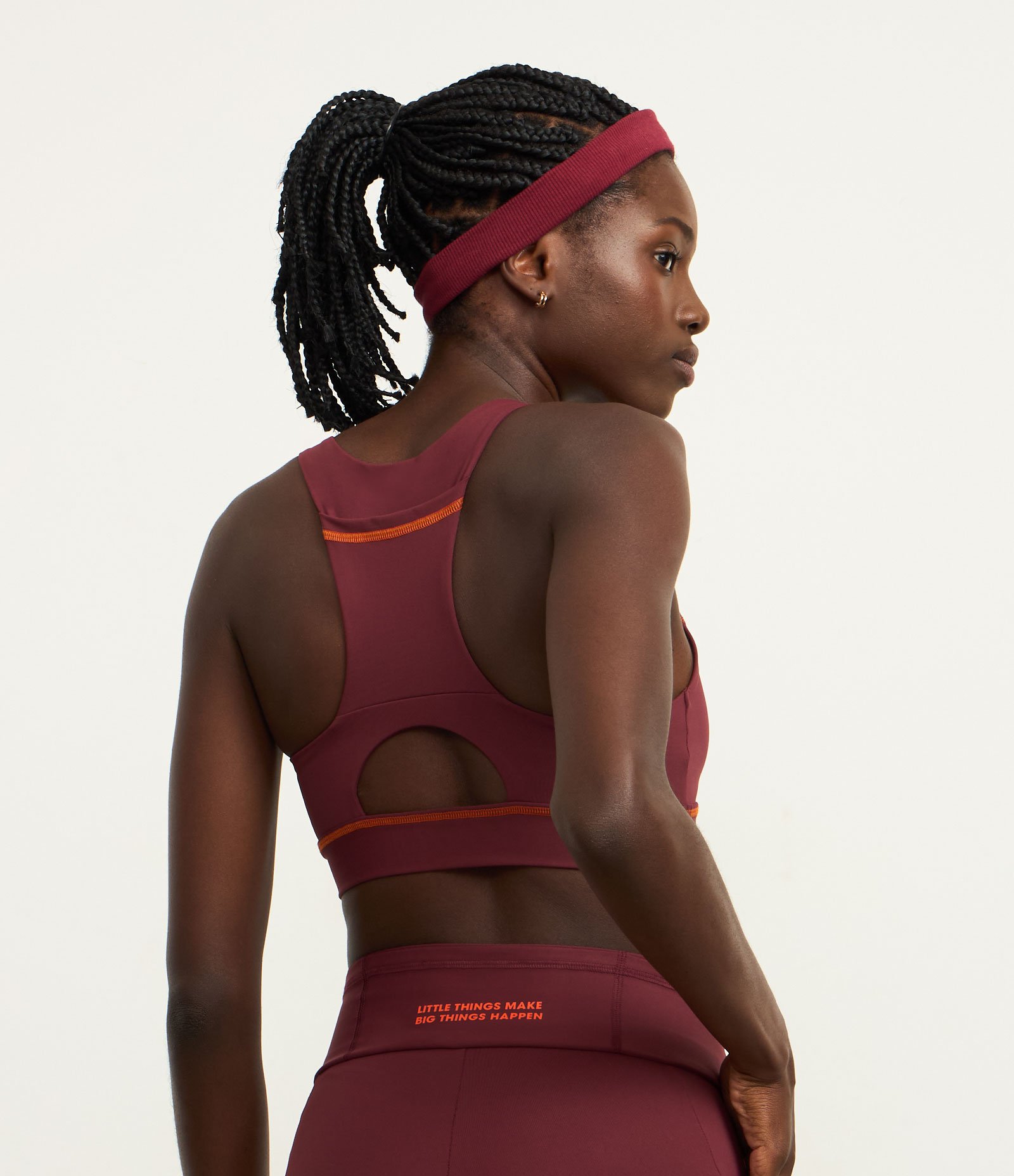 Top Esportivo em Microfibra com Nadador de Sustentação e Bojo Removível Vermelho 4