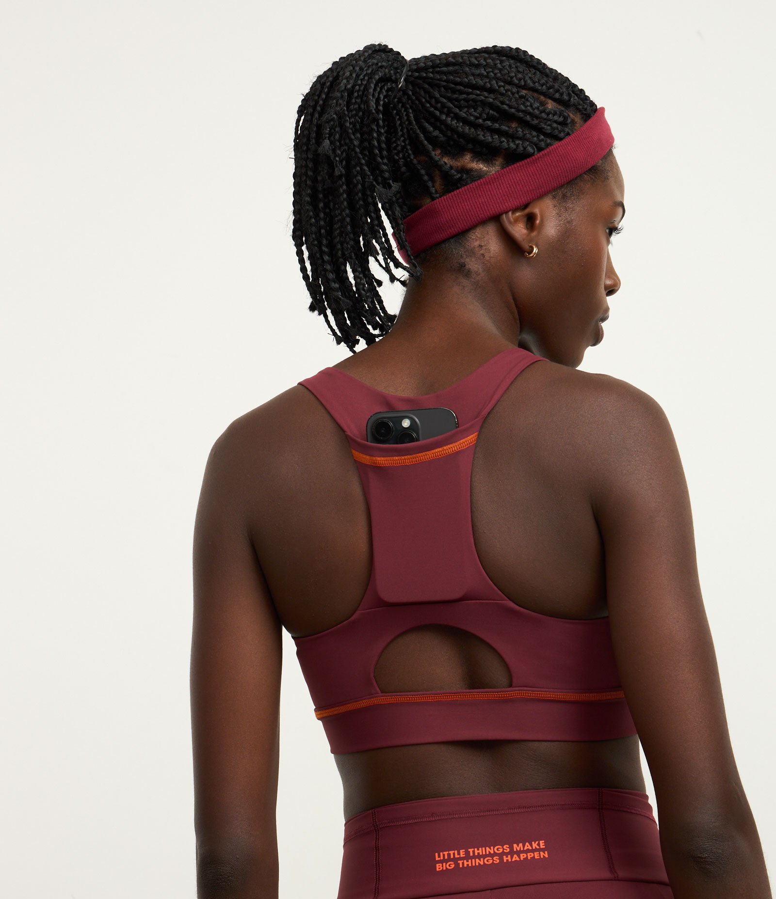 Top Esportivo em Microfibra com Nadador de Sustentação e Bojo Removível Vermelho 5