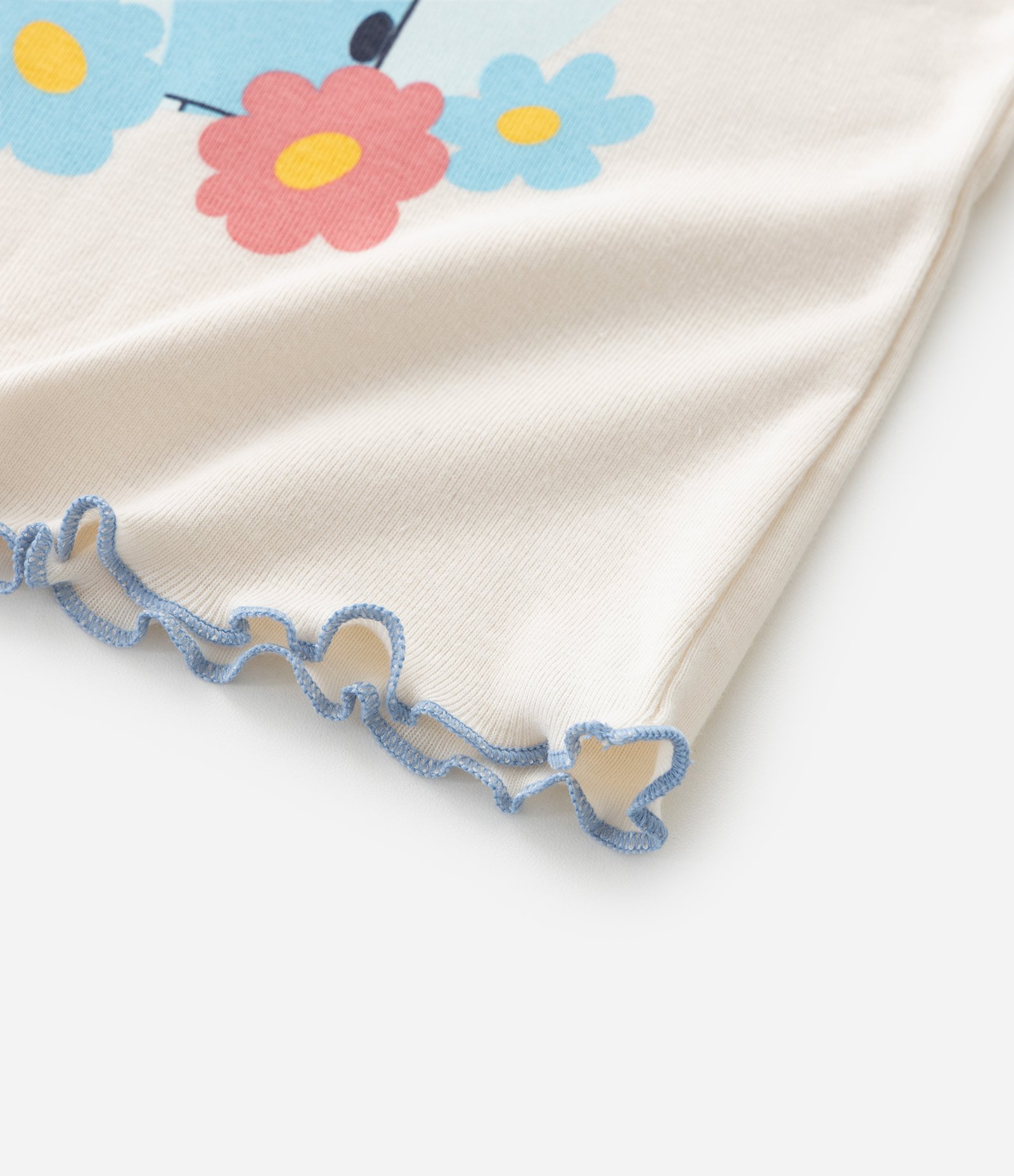 Conjunto Pijama Infantil com Estampa Cães - Tam 3 a 8 Anos Bege/Azul 11