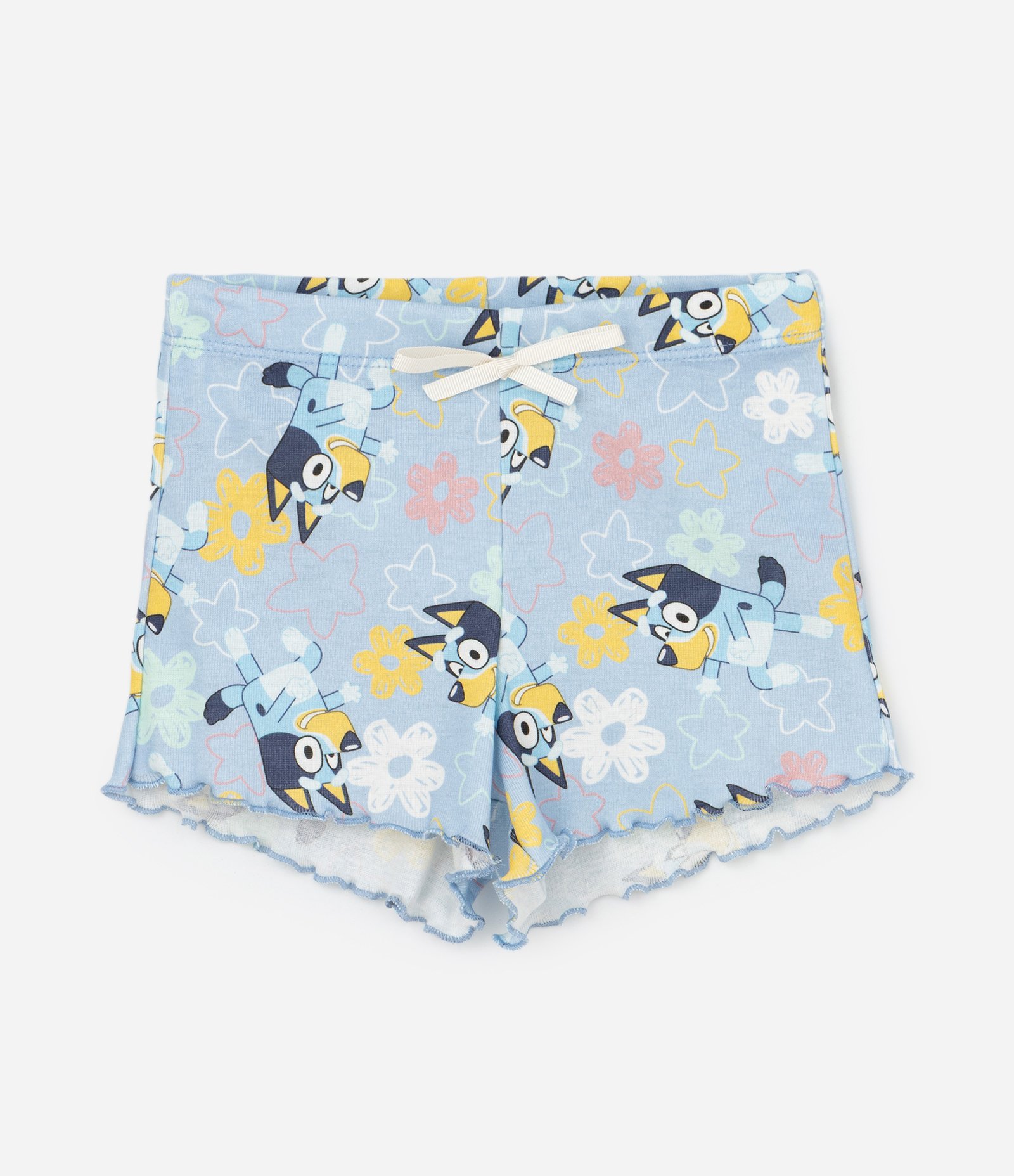 Conjunto Pijama Infantil com Estampa Cães - Tam 3 a 8 Anos Bege/Azul 4