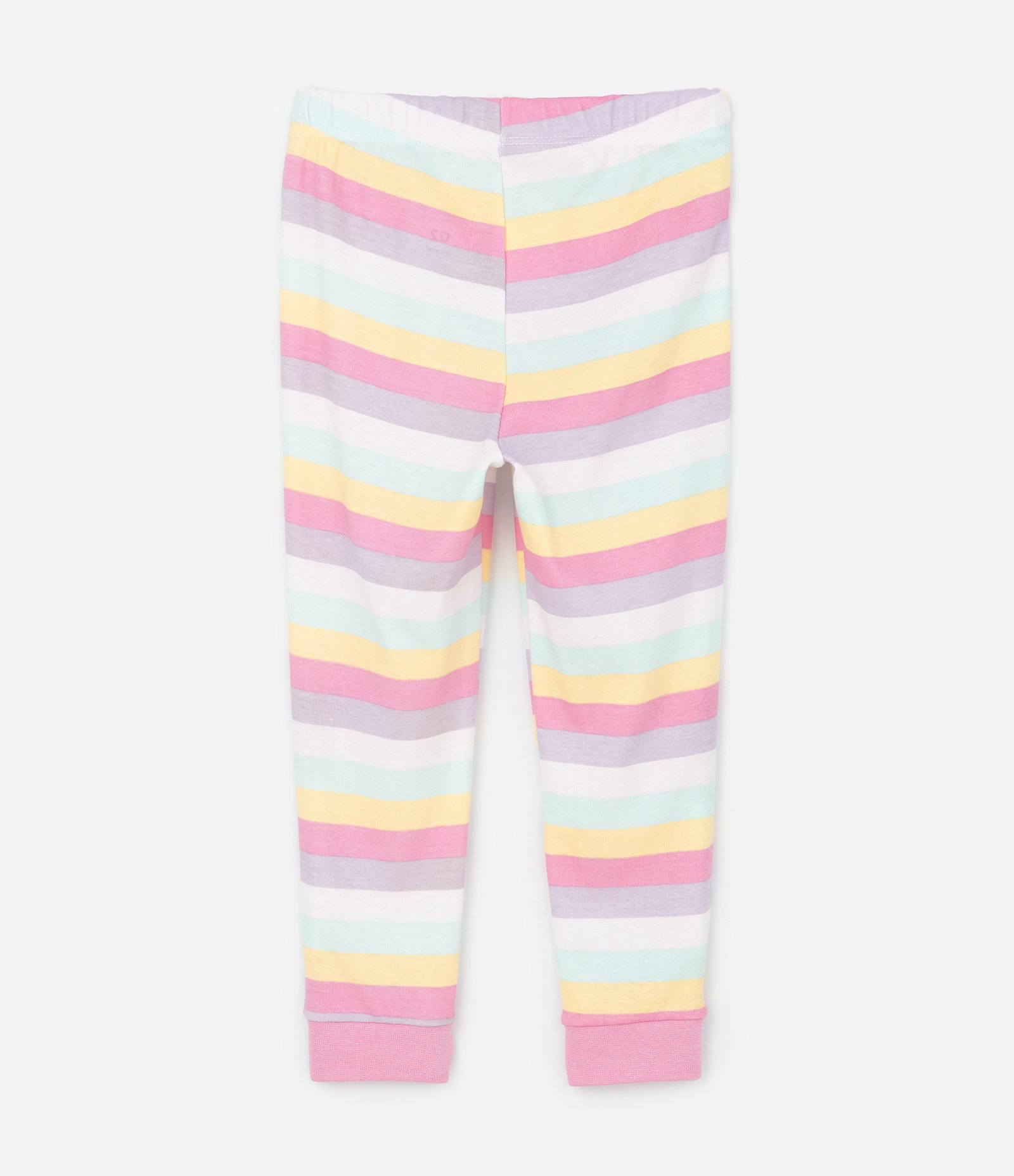 Pijama Infantil Blusa com Estampa de Unicórnio e Calça Listrada – Tam 1 a 6 Anos Rosa 5