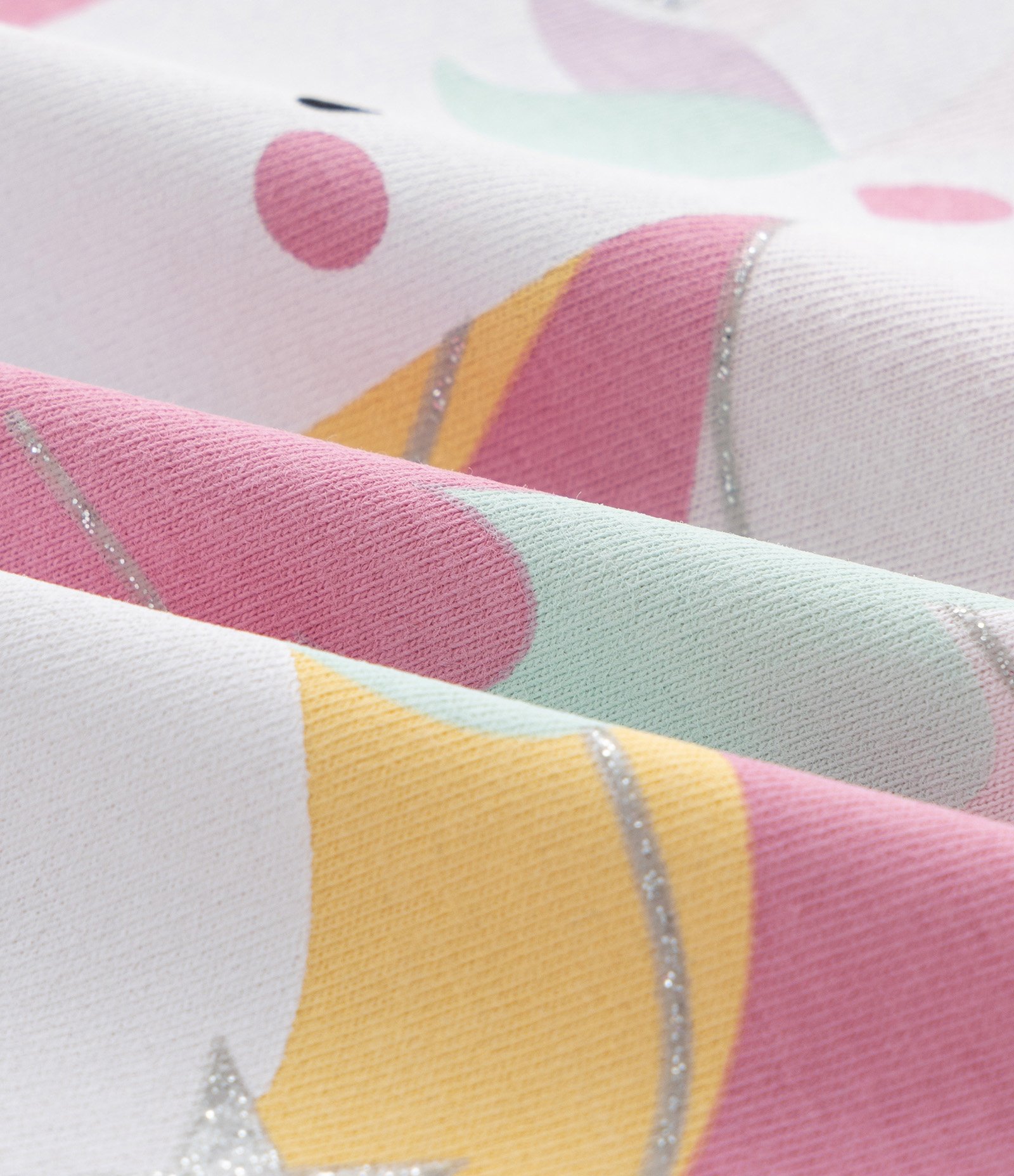 Pijama Infantil Blusa com Estampa de Unicórnio e Calça Listrada – Tam 1 a 6 Anos Rosa 7