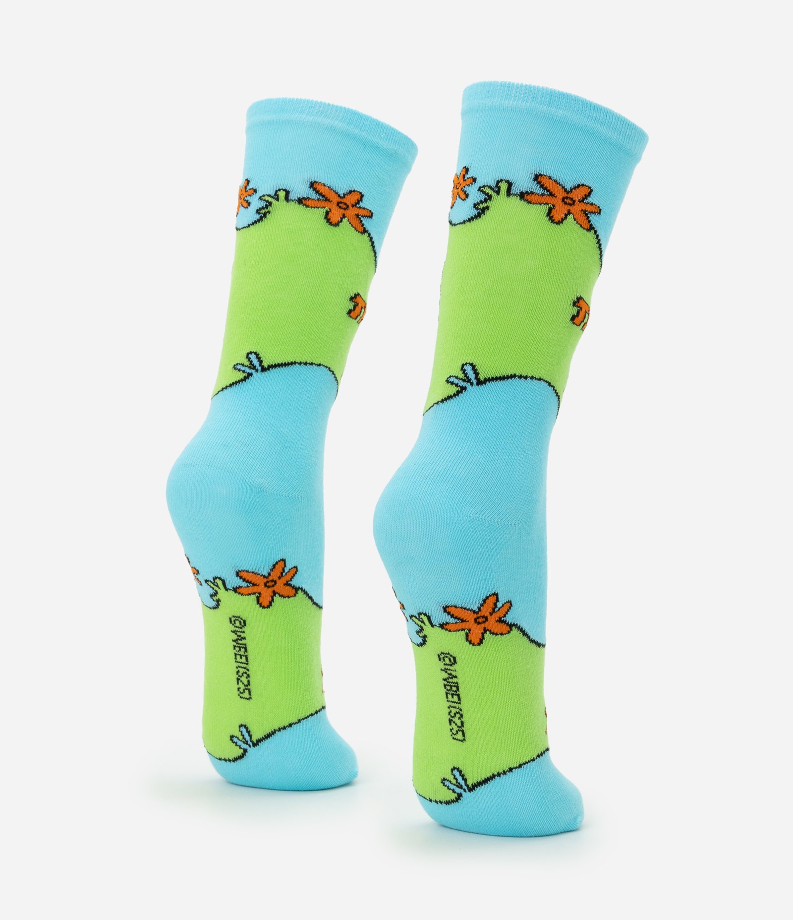 Meia Cano Alto em Algodão com Estampa Divertida Scooby Doo Mistery Machine Azul 3