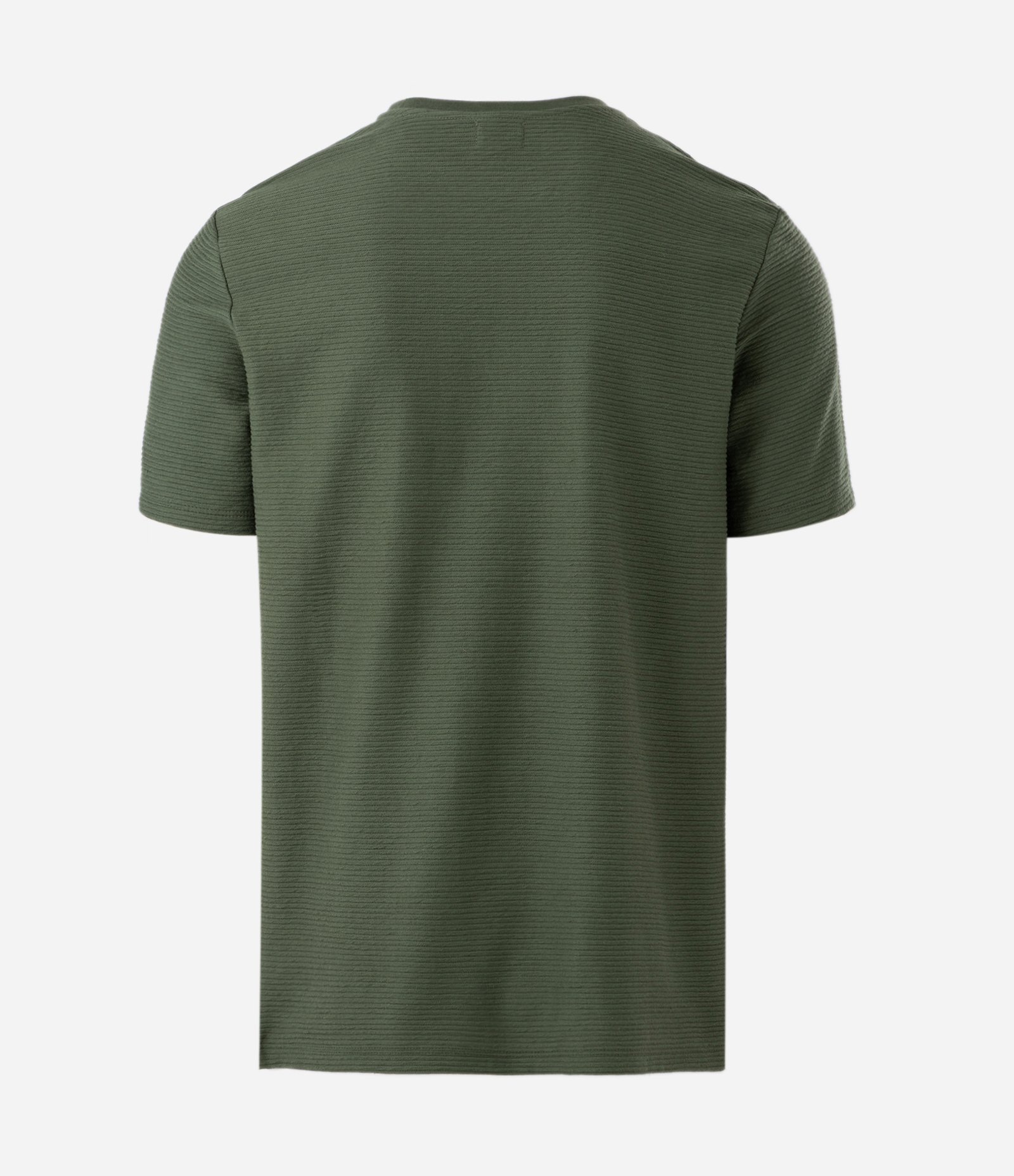 Camiseta Texturizada em Algodão com Bolso Verde 2