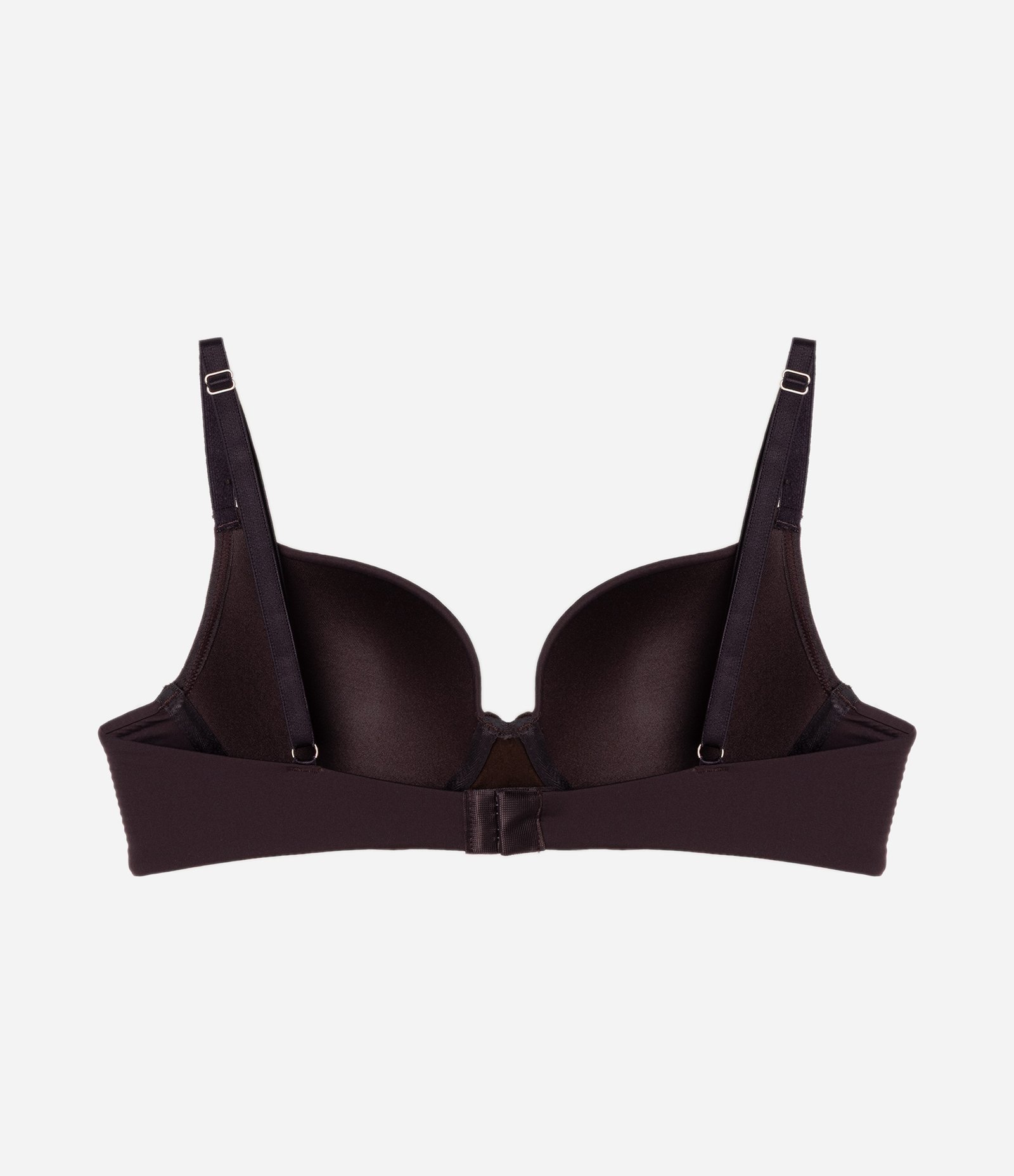 Sutiã Meia Taça em Microfibra com Bojo Oco Marrom 2
