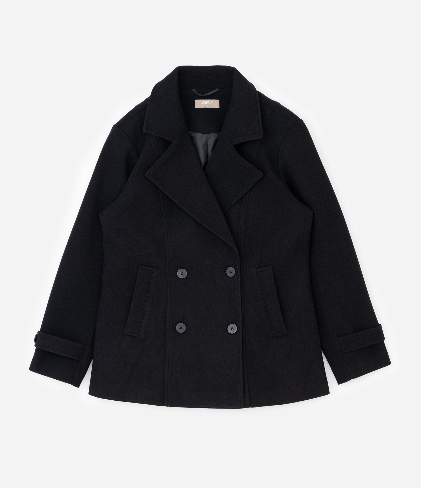 Jaqueta Pesada em Polyvelour Alongada Curve & Plus Size Preto 5